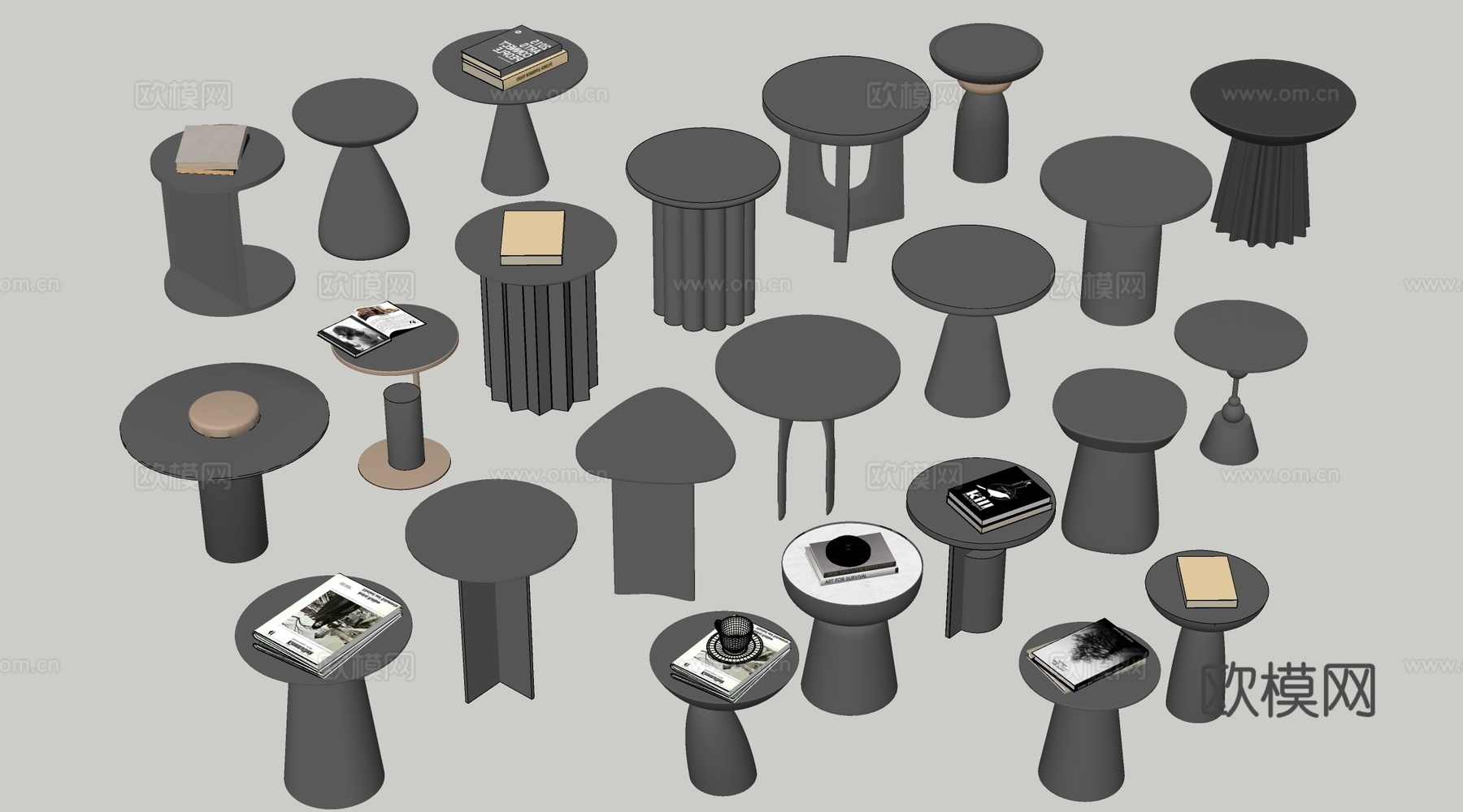 现代茶几 客厅茶几su模型