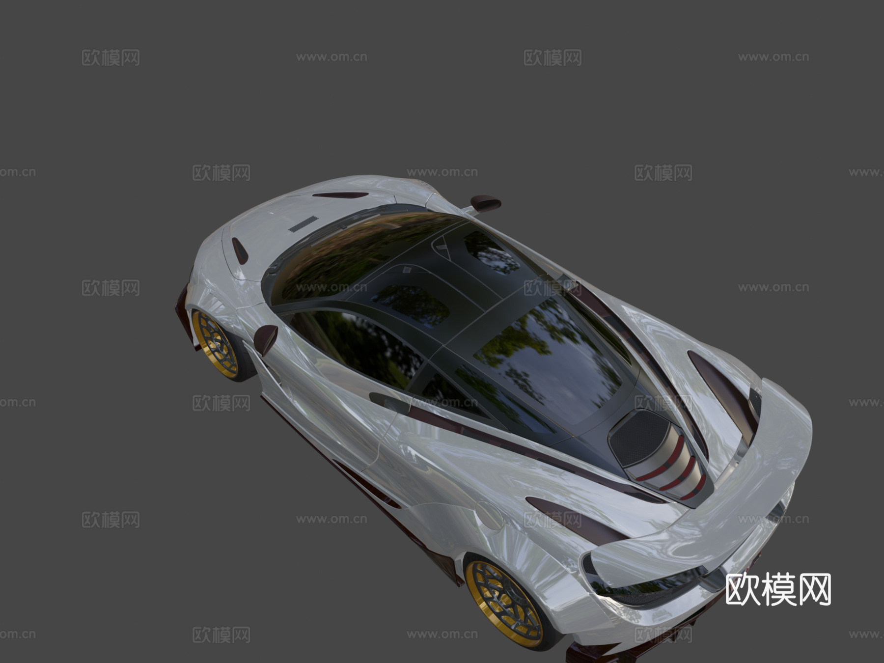 迈凯伦720S LBWK 未完成3d模型3d模型下载（渲染图8）