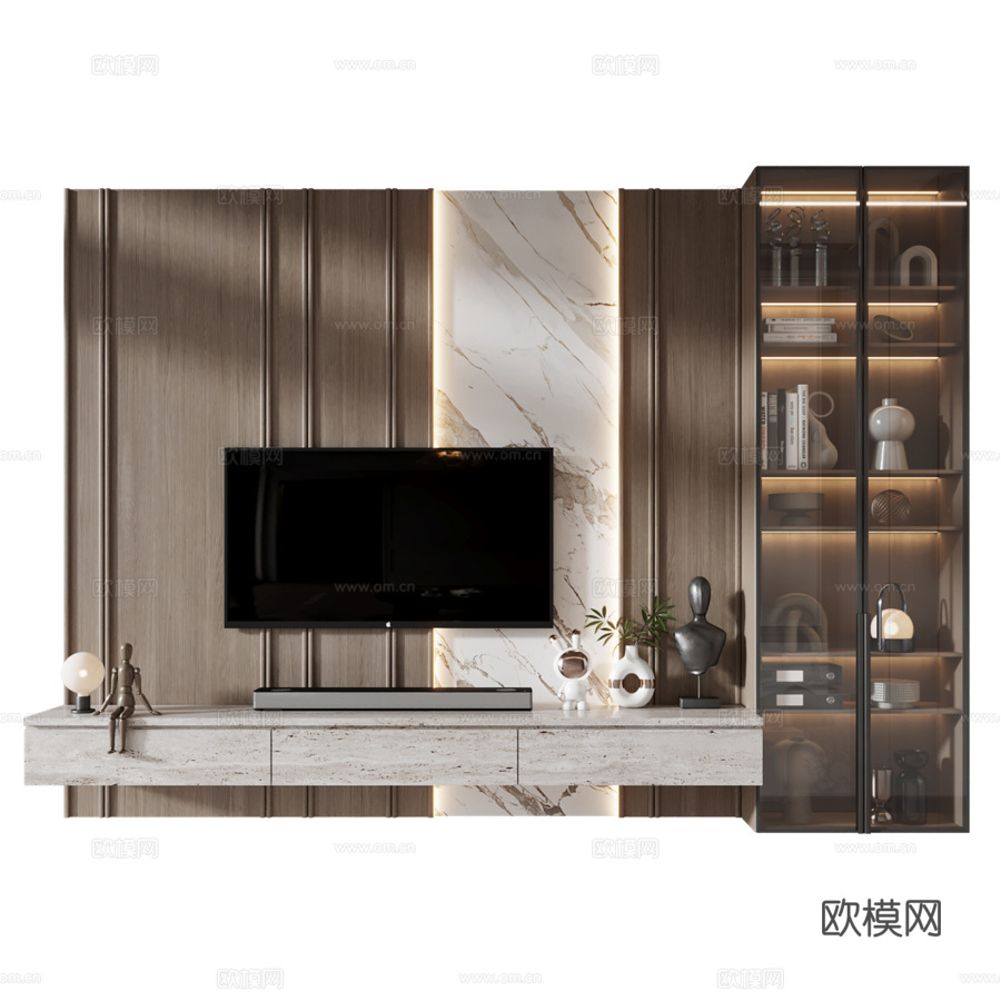 电视架08833d模型下载