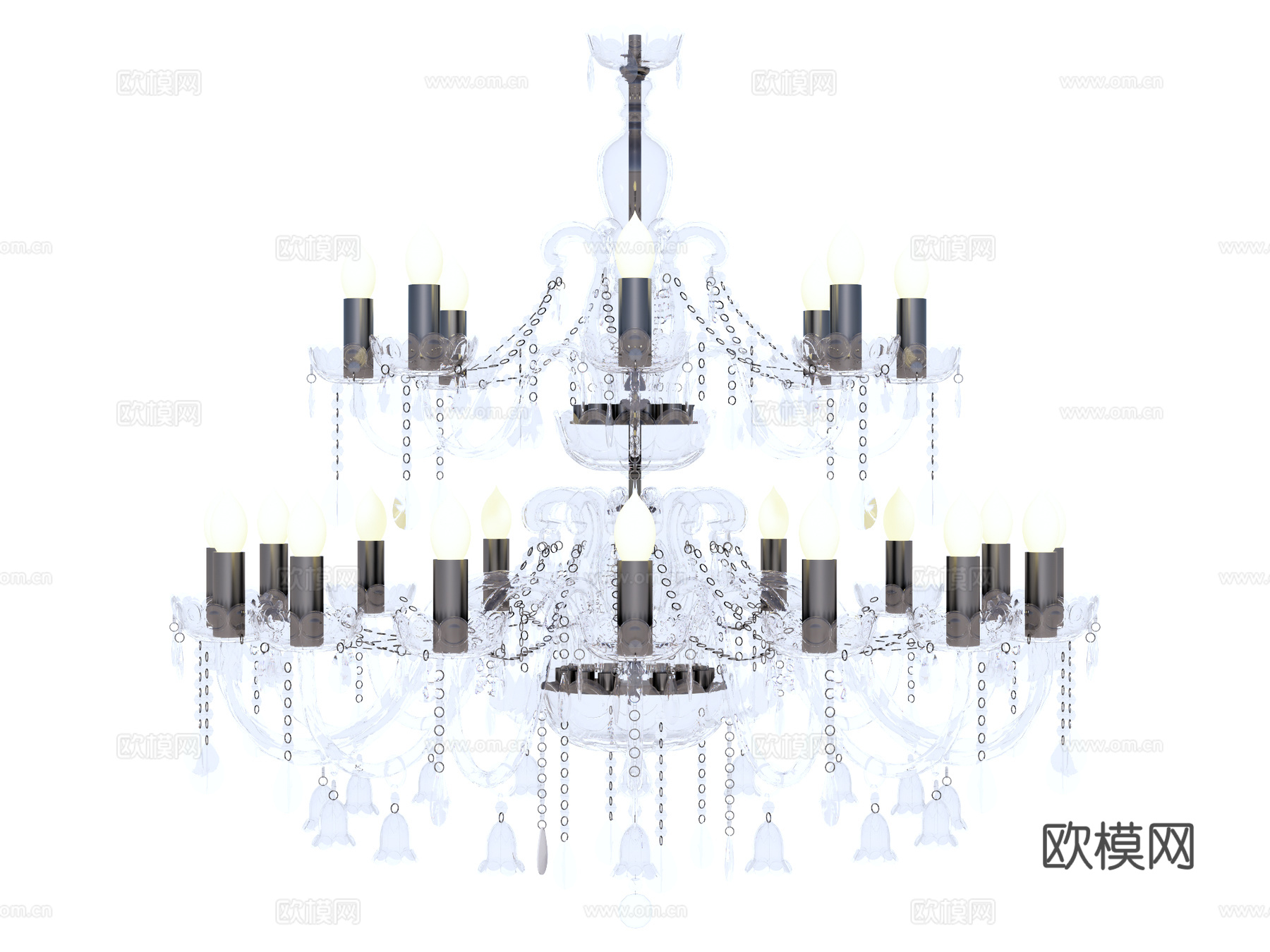 吊灯 水晶吊灯 金属吊灯 装饰灯具su模型