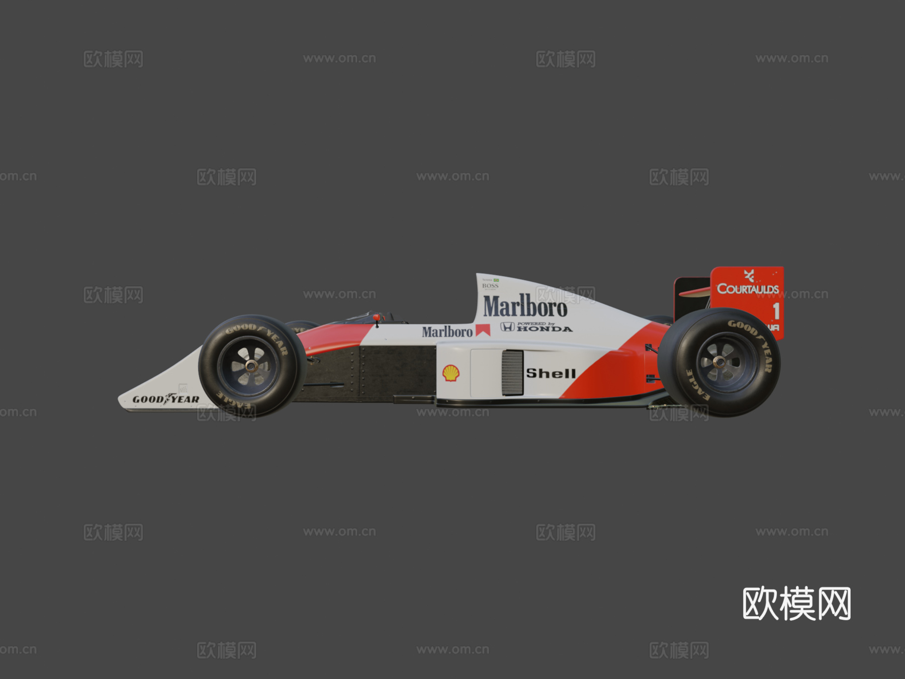 迈凯伦MP45  一级方程式3d模型下载（渲染图6）