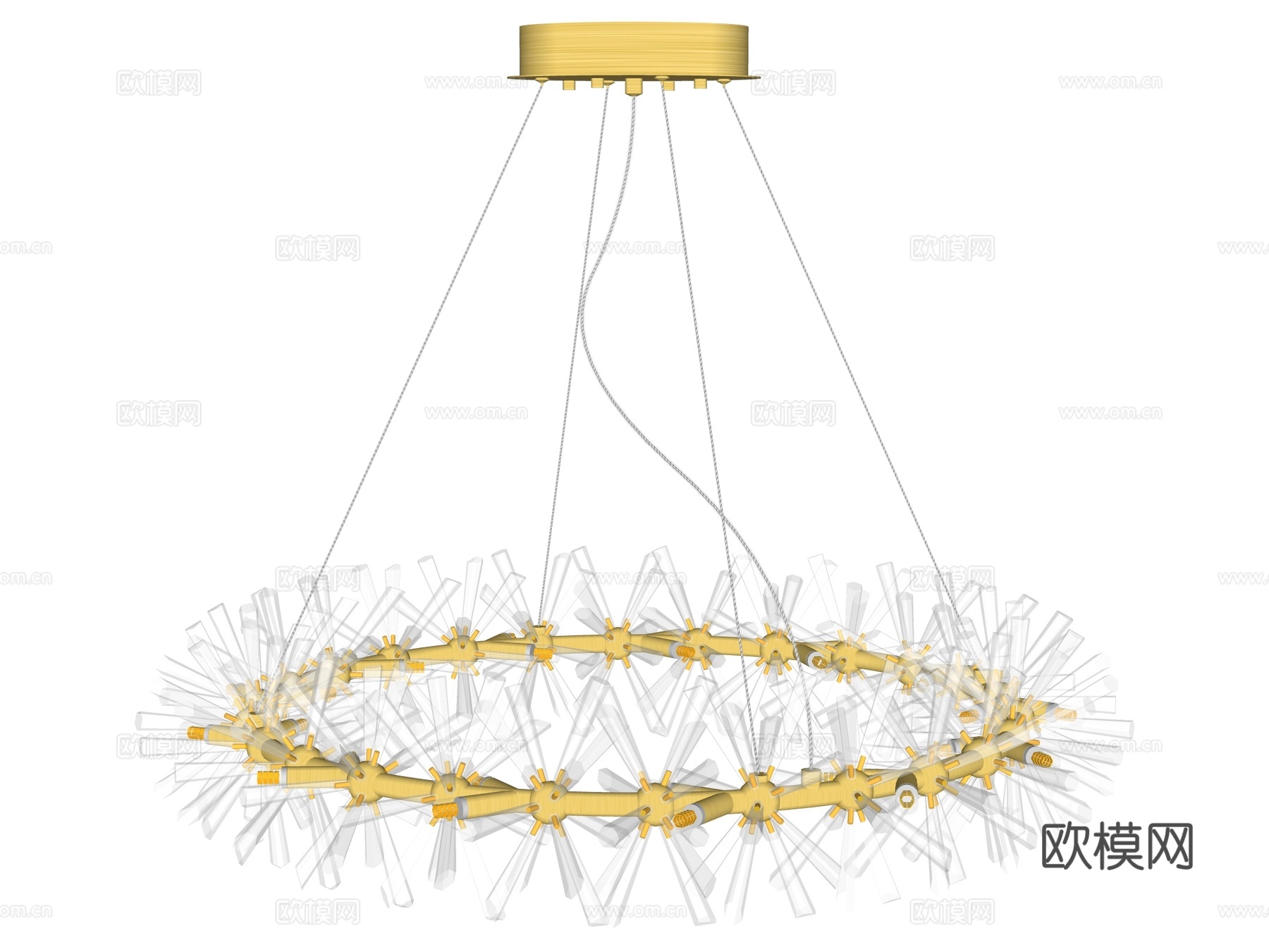 吊灯 水晶吊灯 金属吊灯 装饰灯具su模型