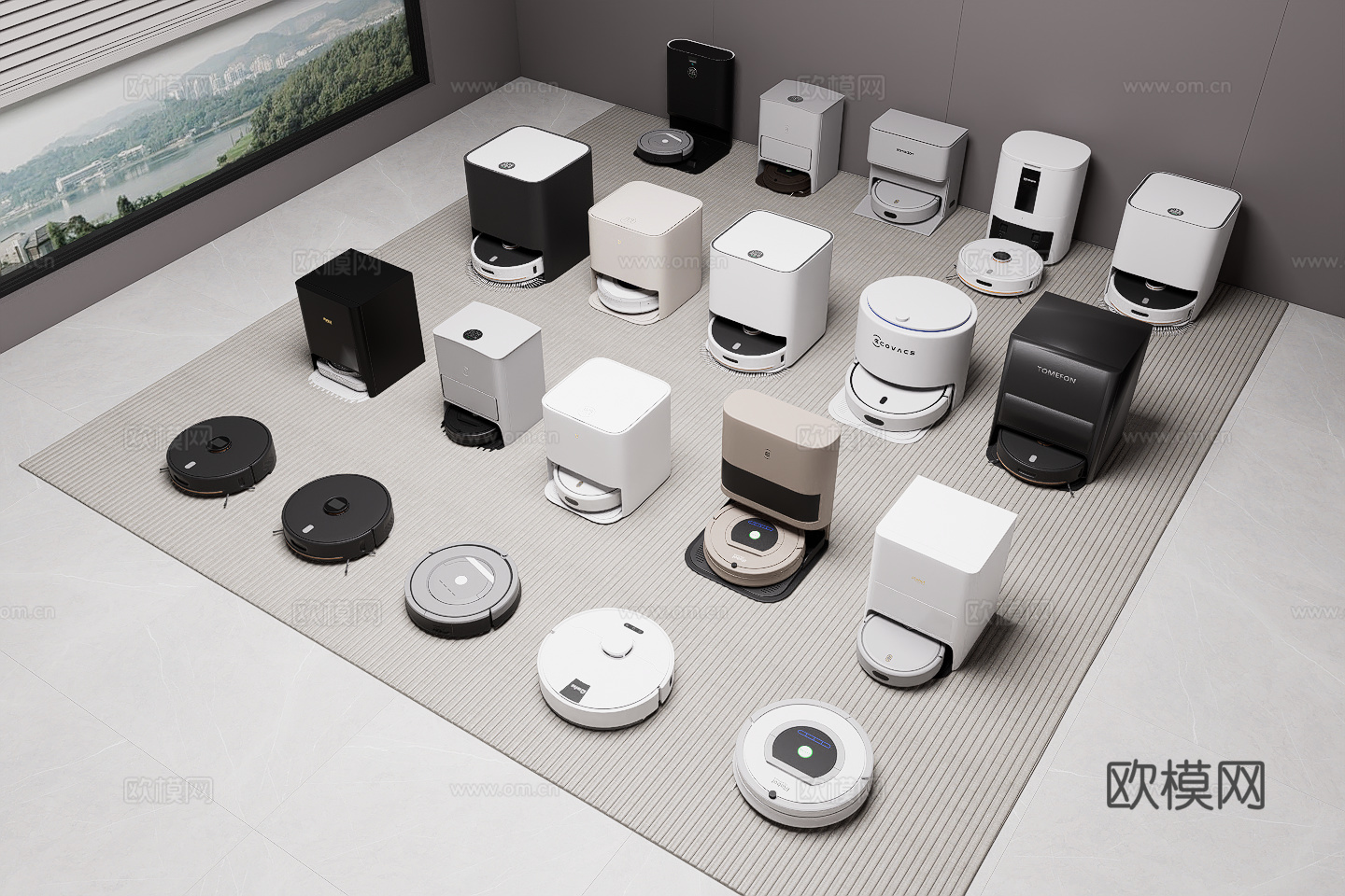 现代扫地机器人su模型