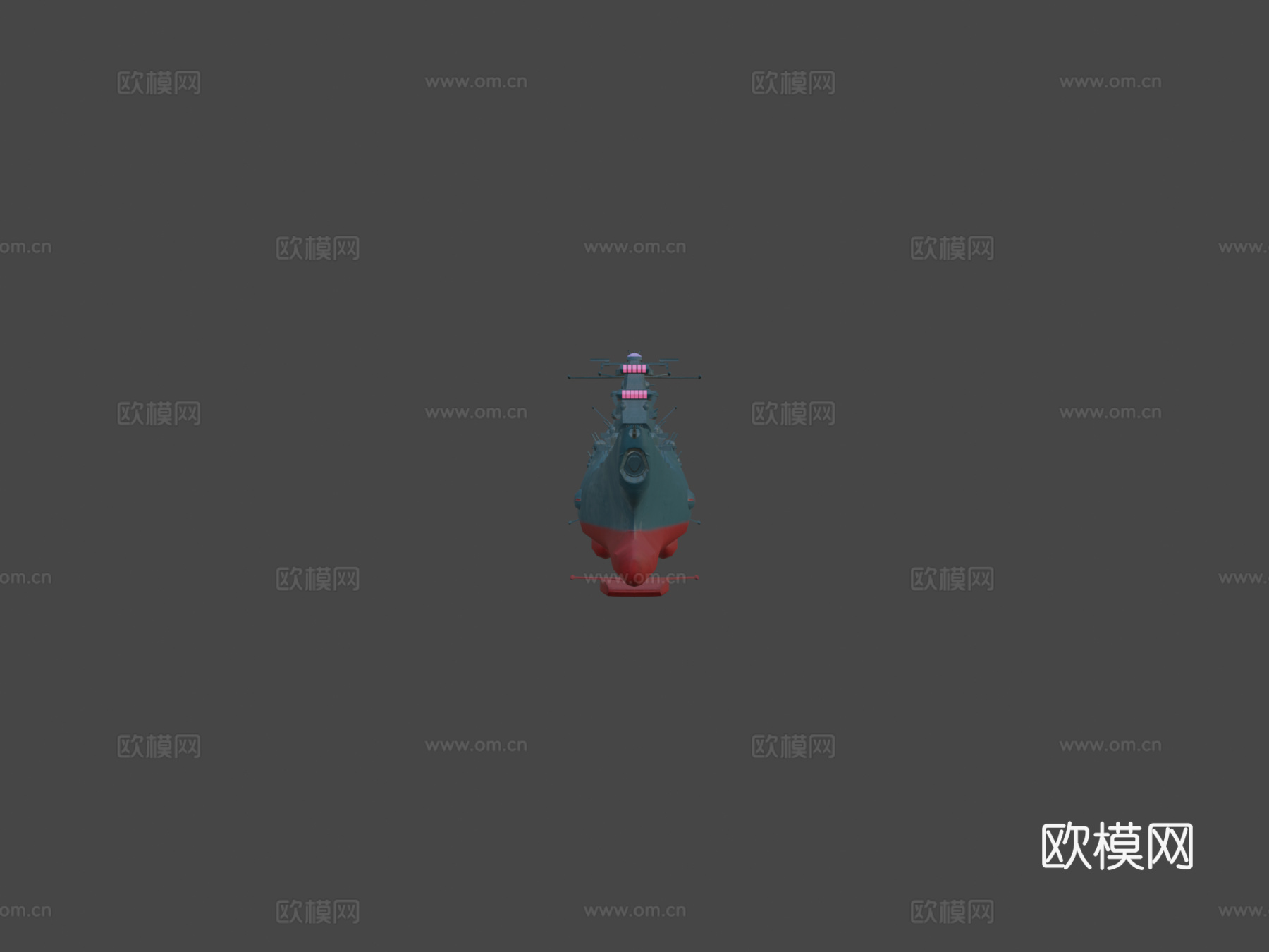 宇宙战舰大和号3d模型下载（渲染图5）