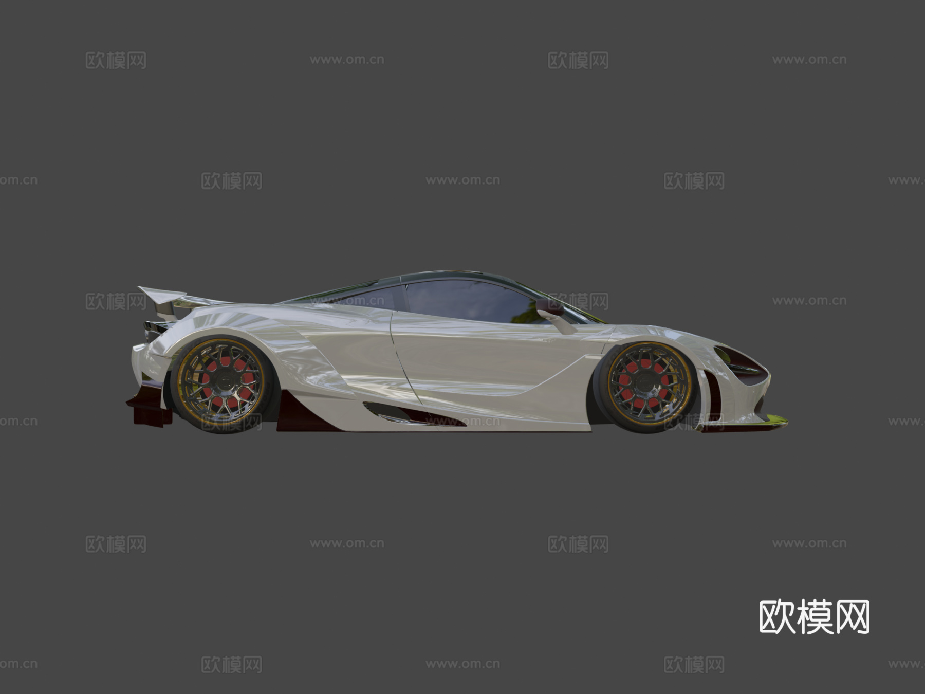 迈凯伦720S LBWK 未完成3d模型3d模型下载（渲染图6）