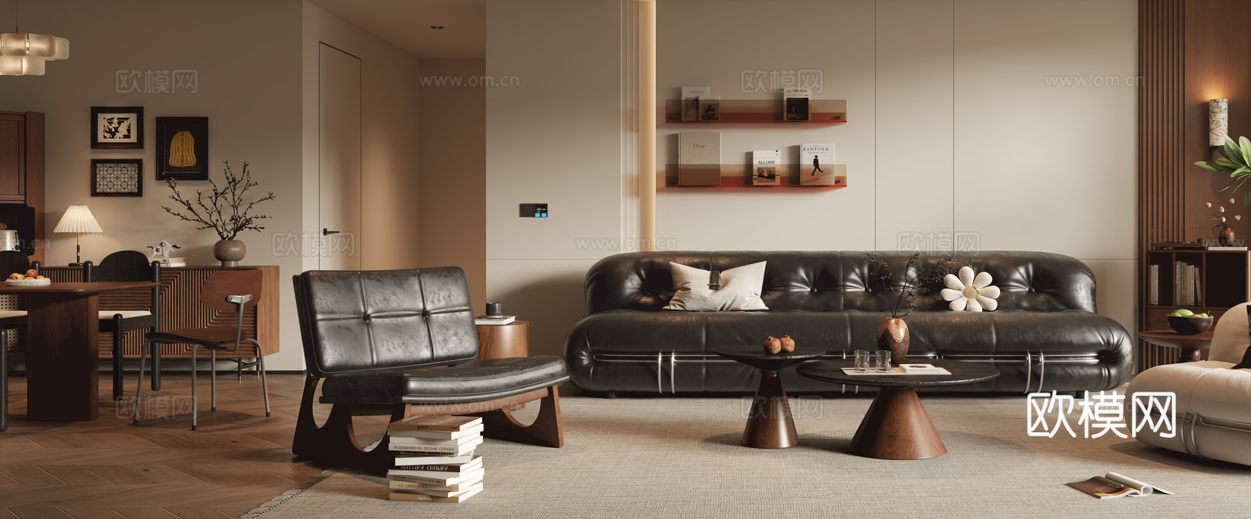 中古客餐厅3d模型