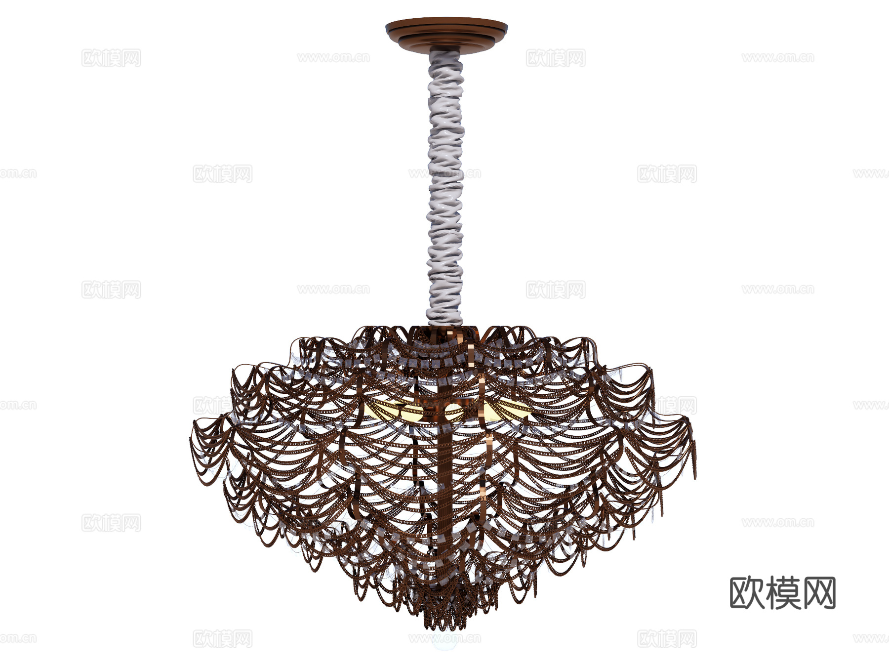 吊灯 水晶吊灯 金属吊灯 装饰灯具su模型
