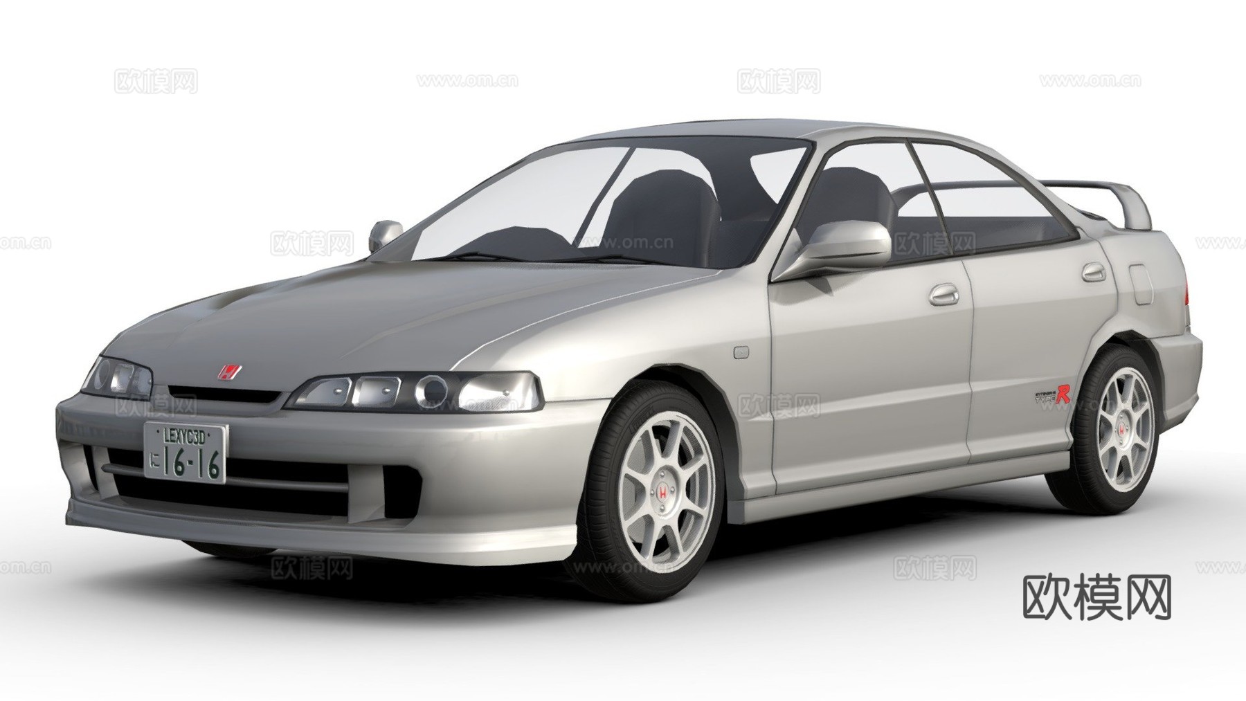 本田 型格 TypeR DB8 更新版3d模型下载（渲染图1）