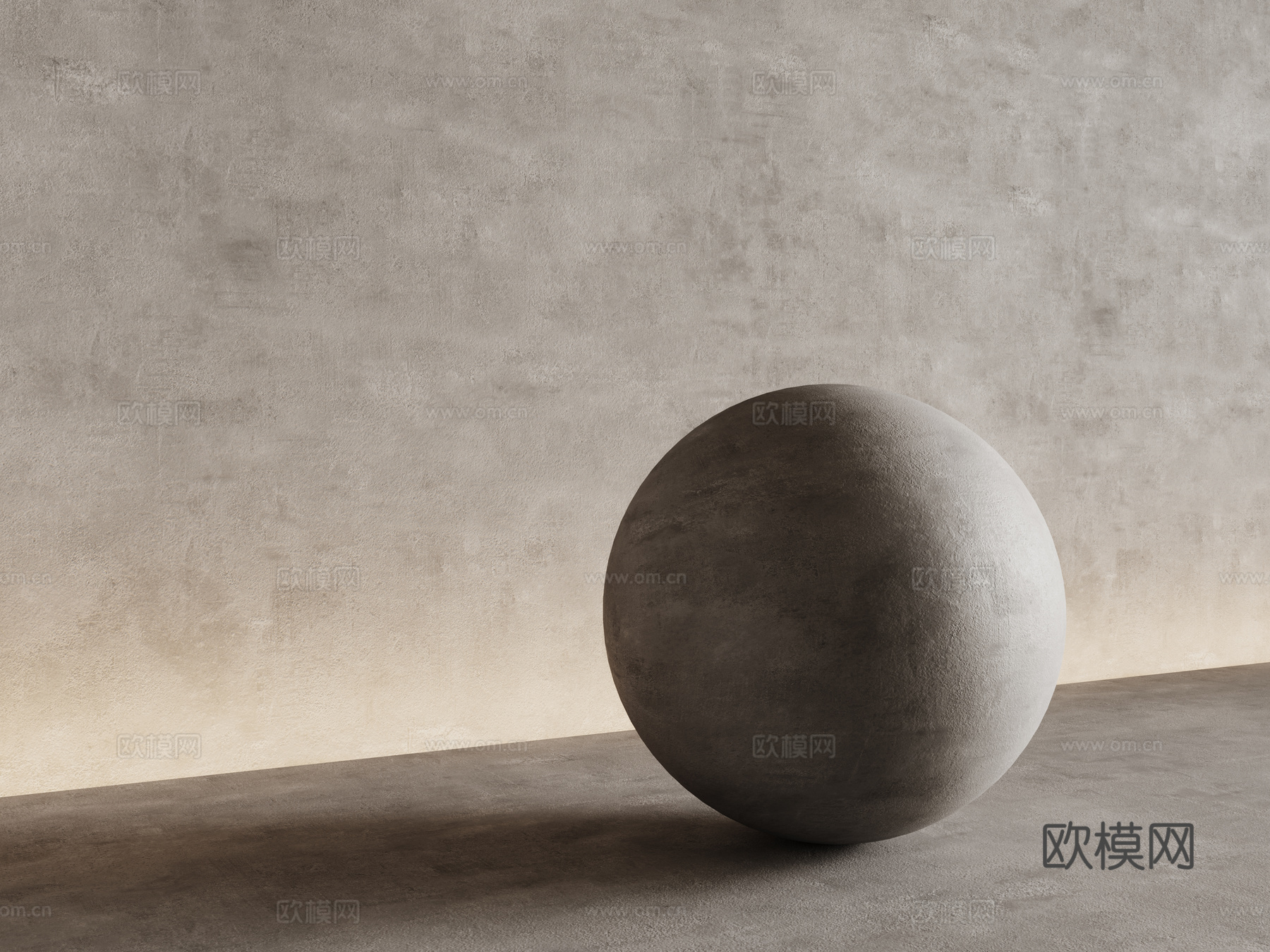 现代涂料 微水泥 艺术漆 肌理漆 水泥墙su模型