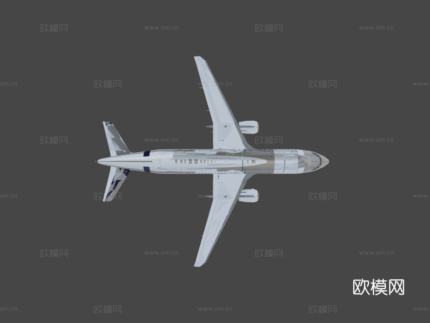 A320200 带驾驶舱3d模型下载（渲染图6）