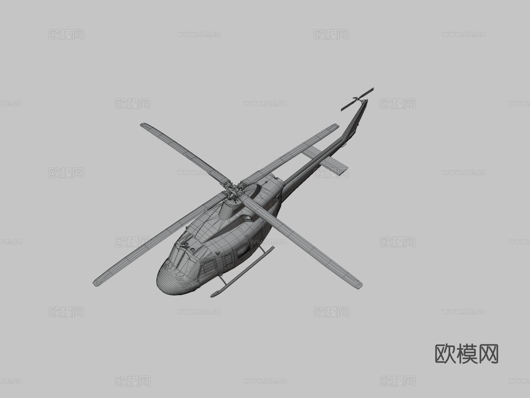 贝尔 CH146 狮鹫3d模型下载（渲染图3）