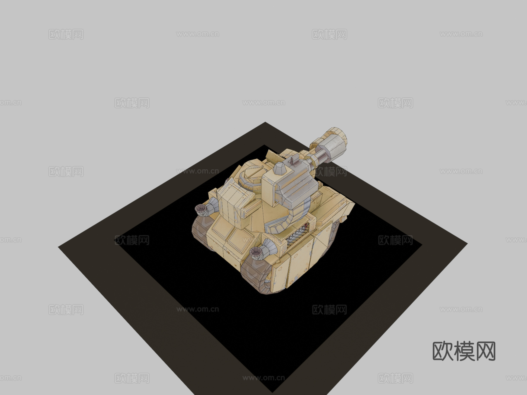 Leoger 中型坦克3d模型下载（渲染图2）