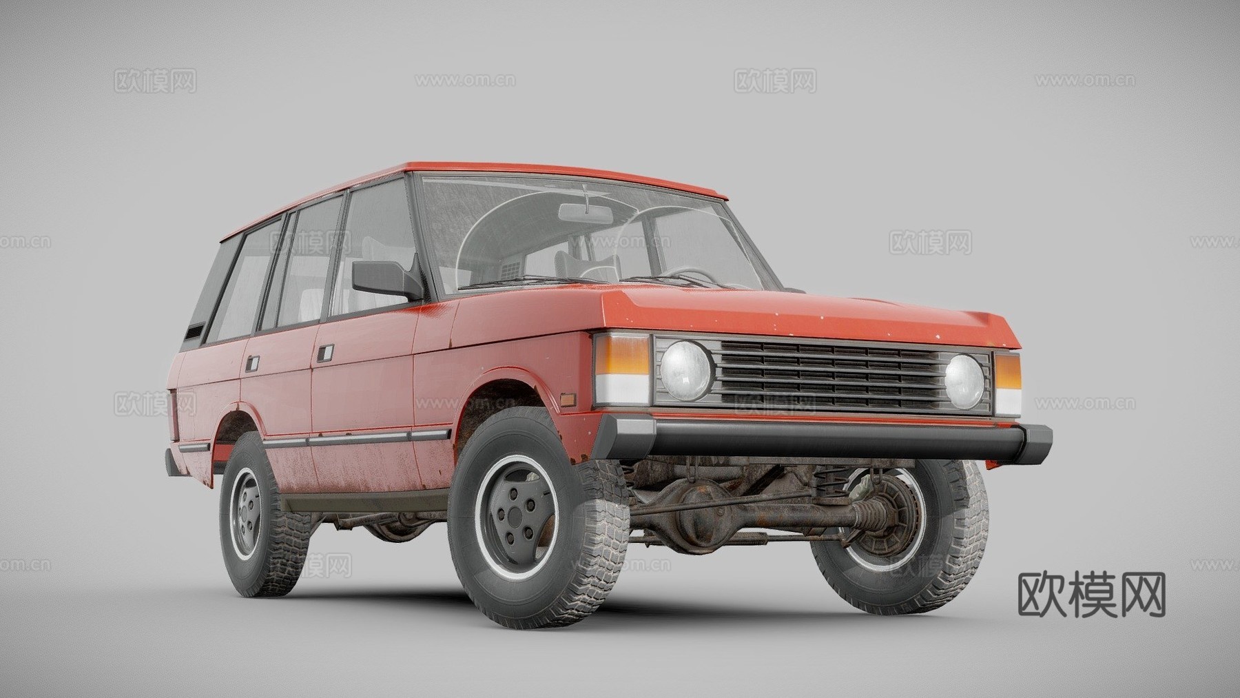 年代 运动型多用途车3d模型下载（渲染图1）
