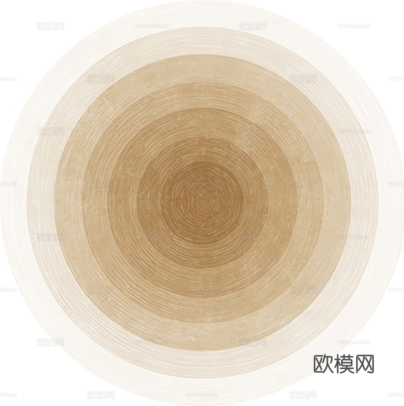 现代意式圆形渐变地毯
