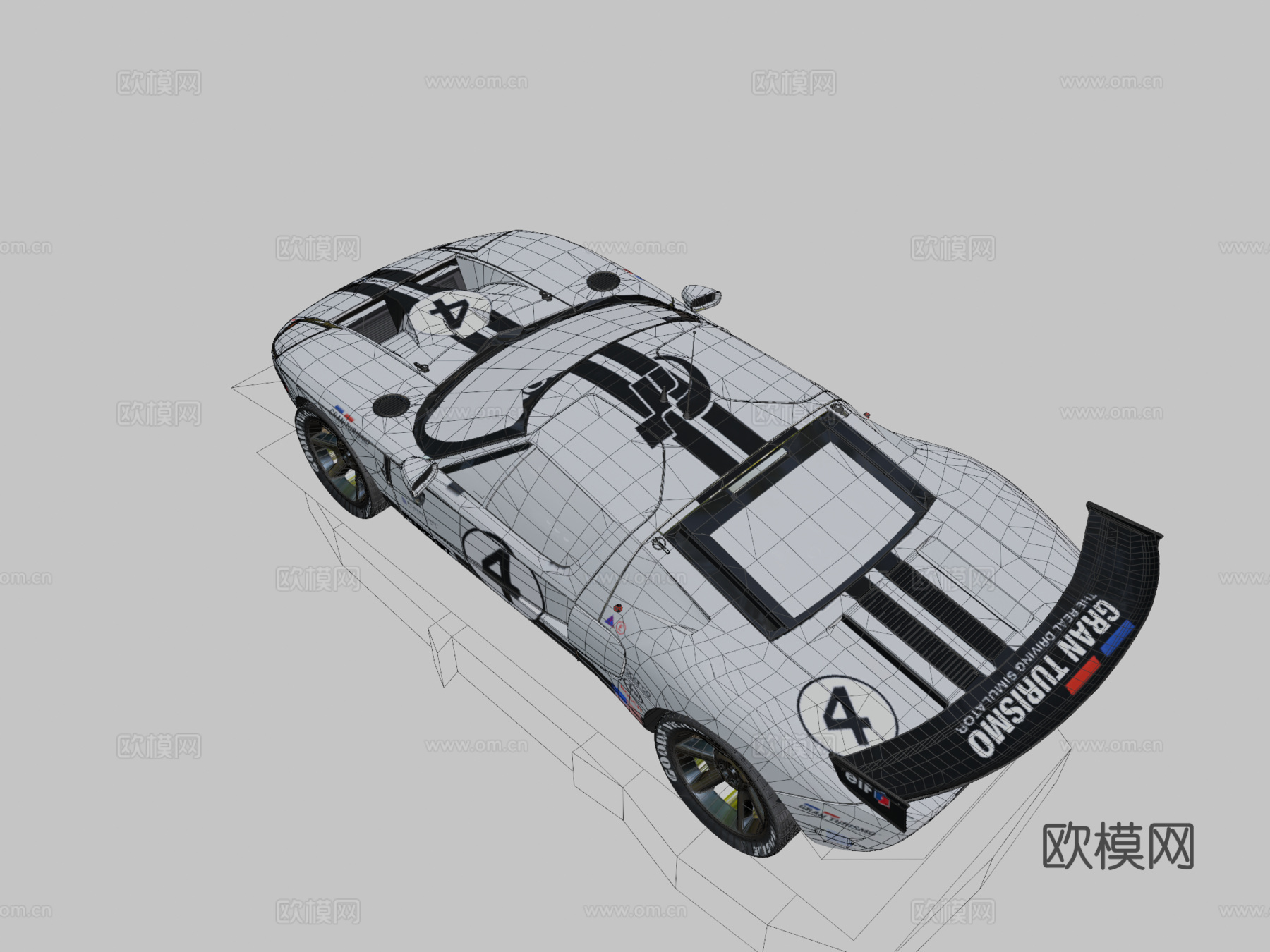 福特GT LM规格II测试车凯文ケビン3d模型下载（渲染图2）