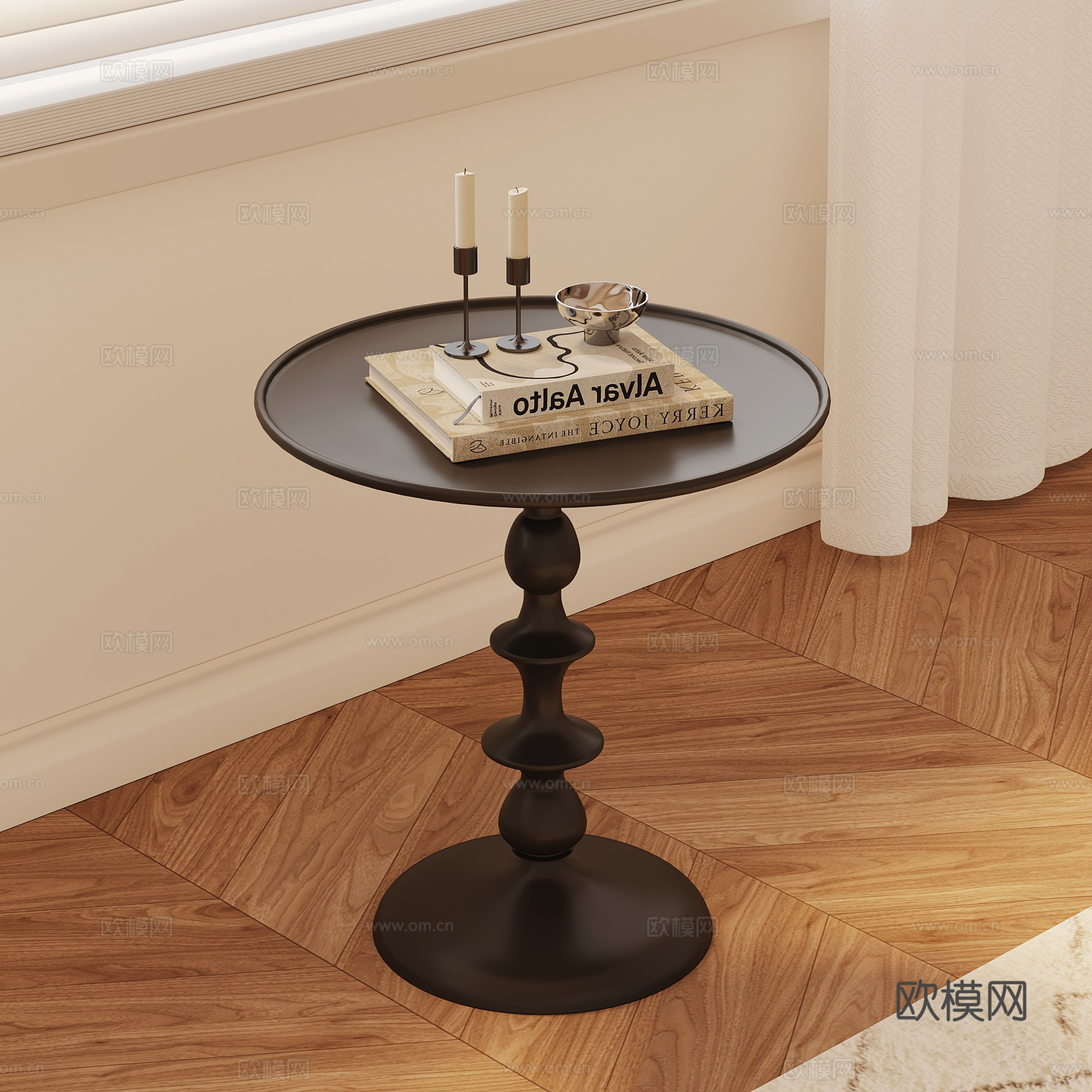 法式复古边几su模型