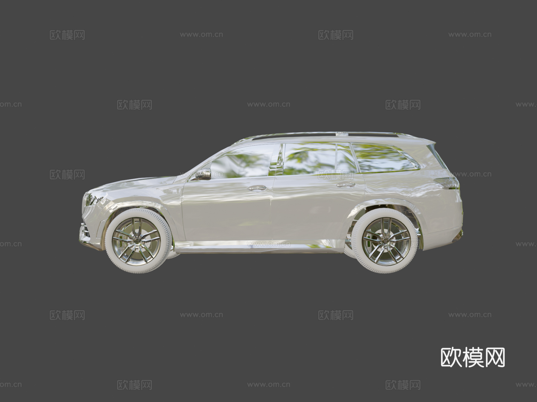梅赛德斯奔驰GLS3d模型下载（渲染图6）