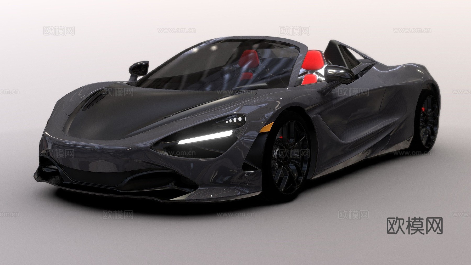 迈凯伦 720s 蜘蛛3d模型下载（渲染图1）