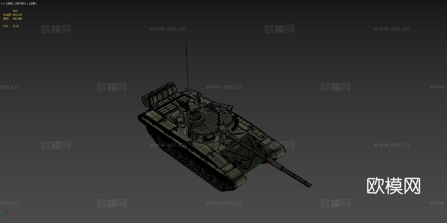 久罗达科维奇M843d模型下载（渲染图4）