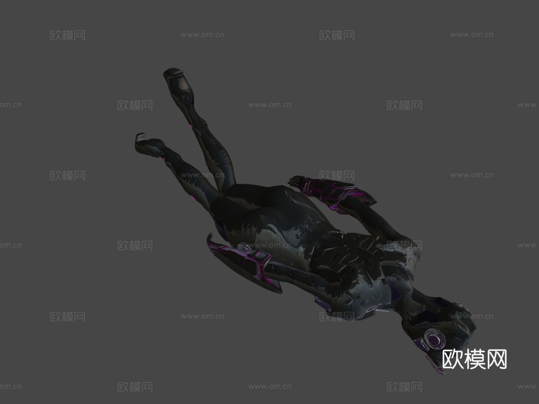 赛博装甲 作者 Oscar Creativo3d模型下载（渲染图7）