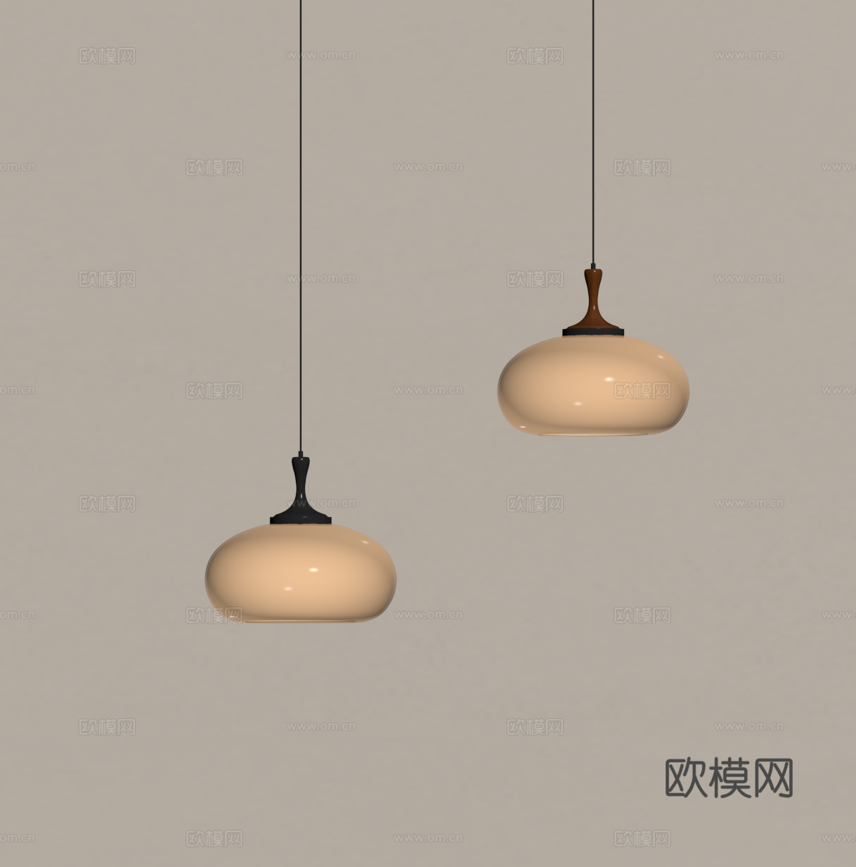 法式中古吊灯 床头小吊灯su模型