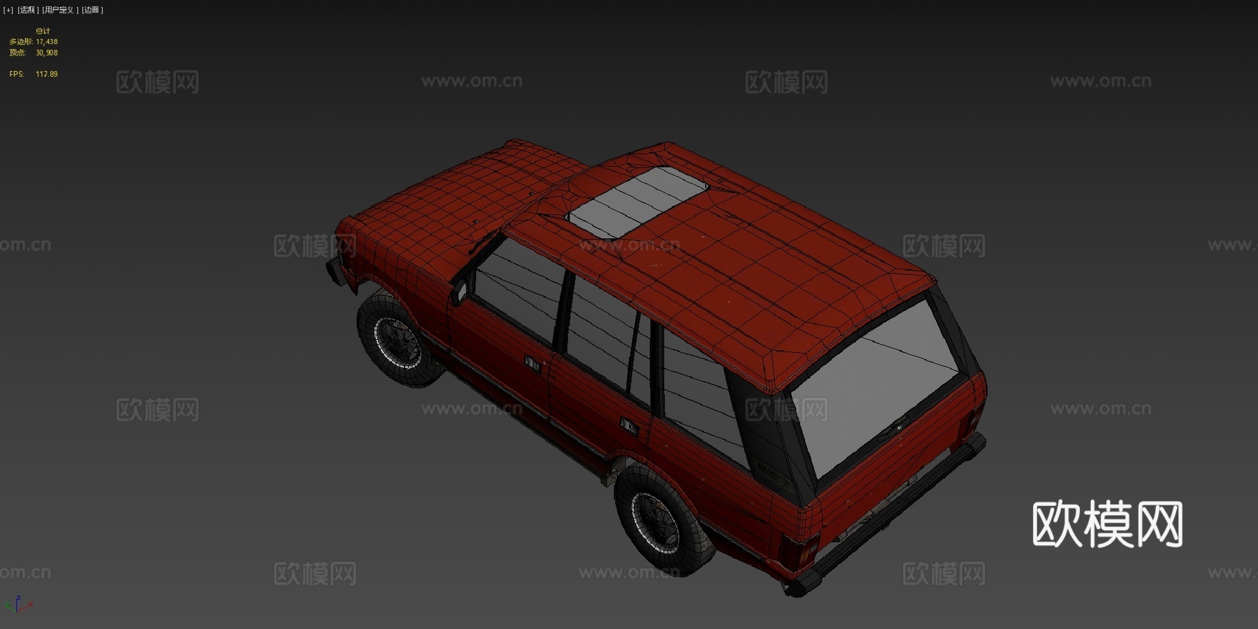 年代 运动型多用途车3d模型下载（渲染图4）