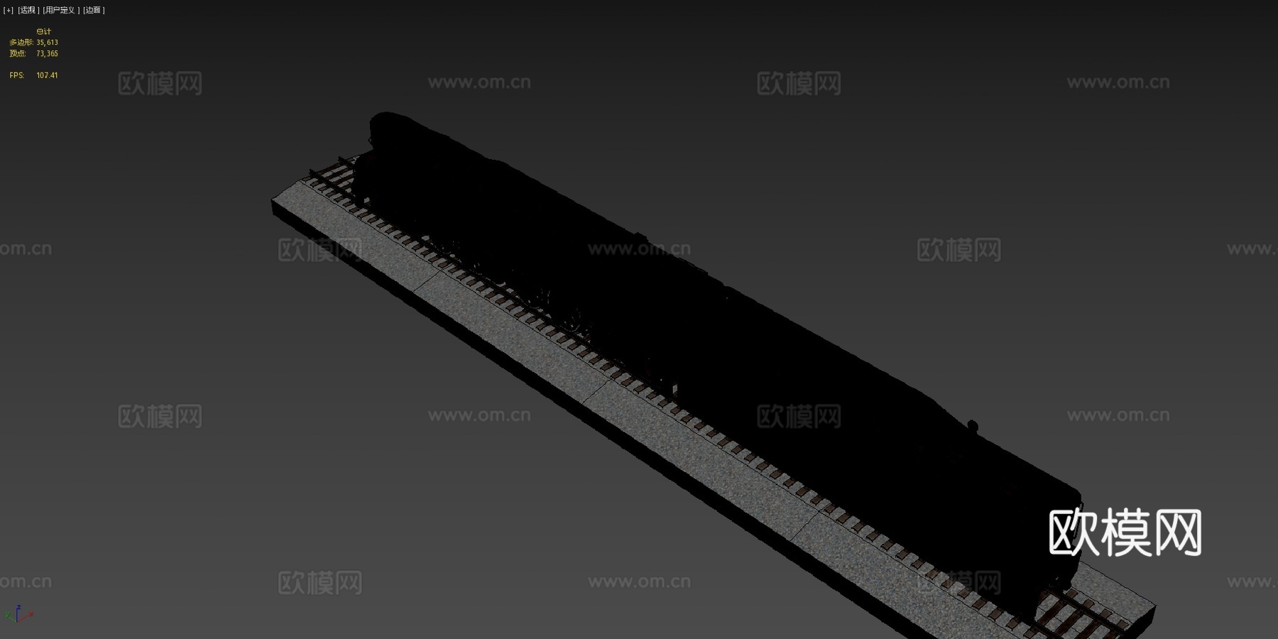 病理学2017. PRR T1蒸汽机车3d模型下载（渲染图4）