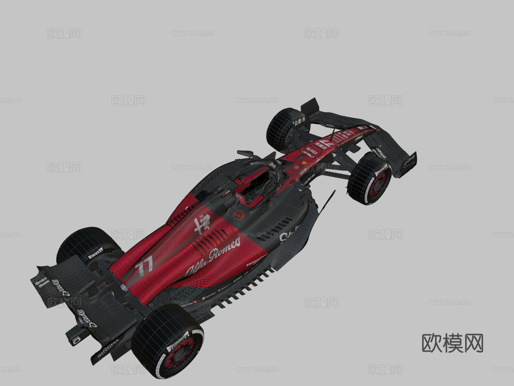 F1 2023阿尔法罗密欧Stake C433d模型下载（渲染图2）