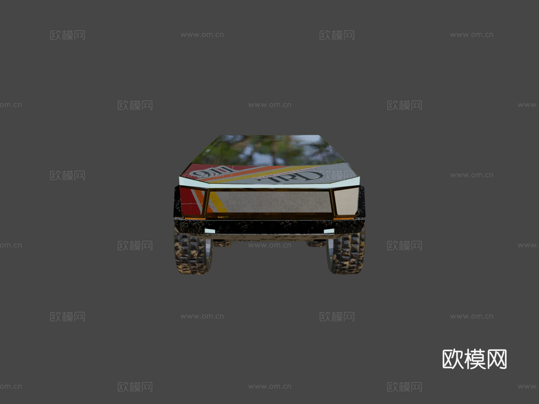 特斯拉Cybertruck赛车3d模型下载（渲染图5）