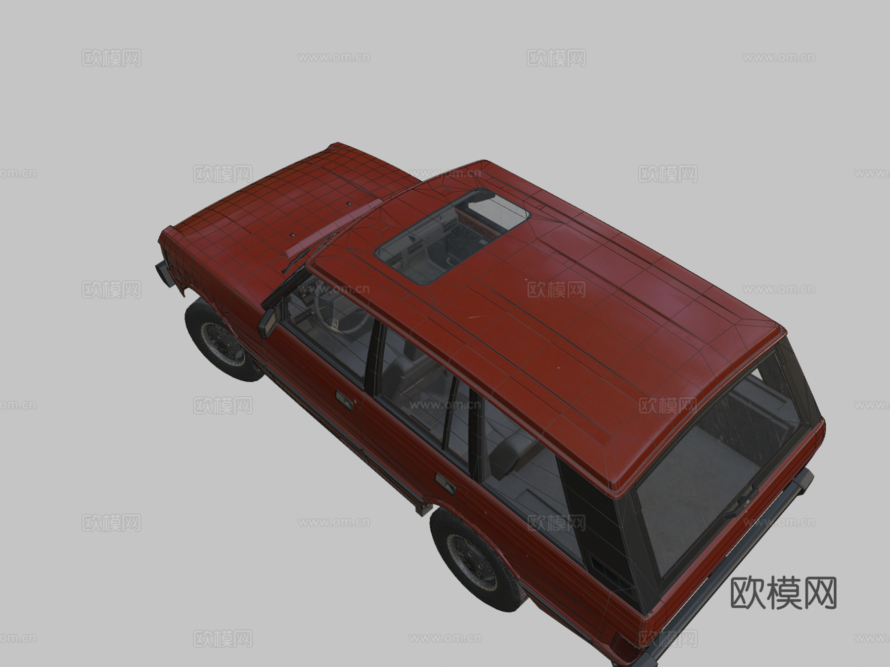 年代 运动型多用途车3d模型下载（渲染图2）