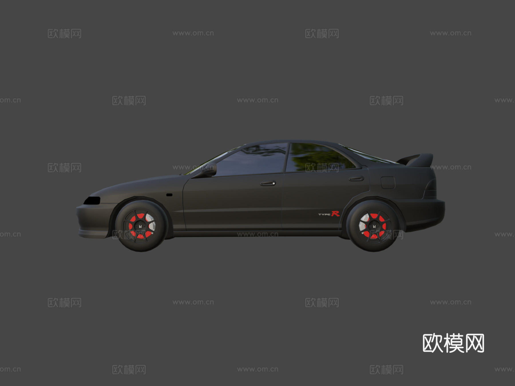 本田 型格 TypeR DB8 更新版3d模型下载（渲染图6）
