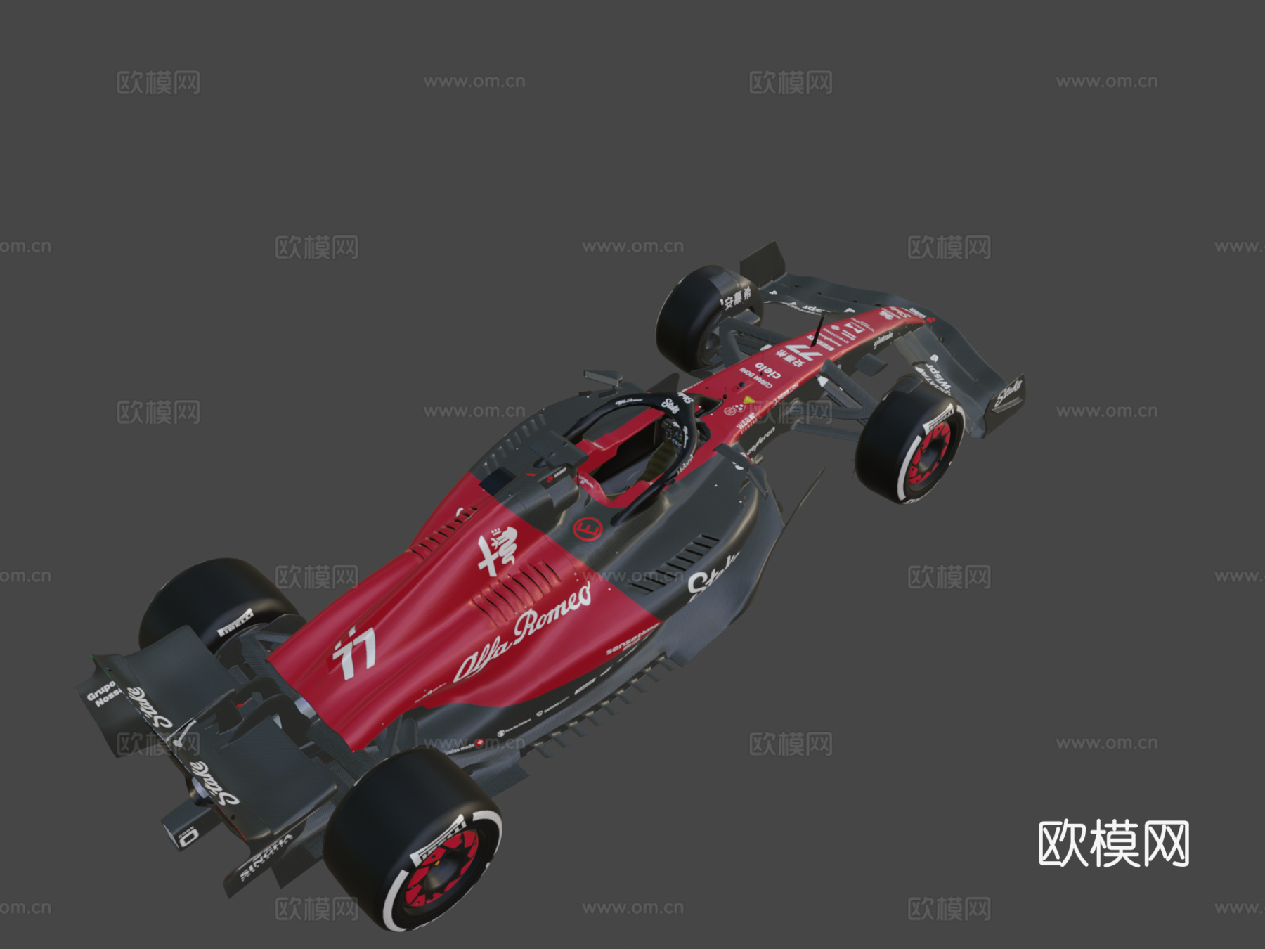 F1 2023阿尔法罗密欧Stake C433d模型下载（渲染图8）