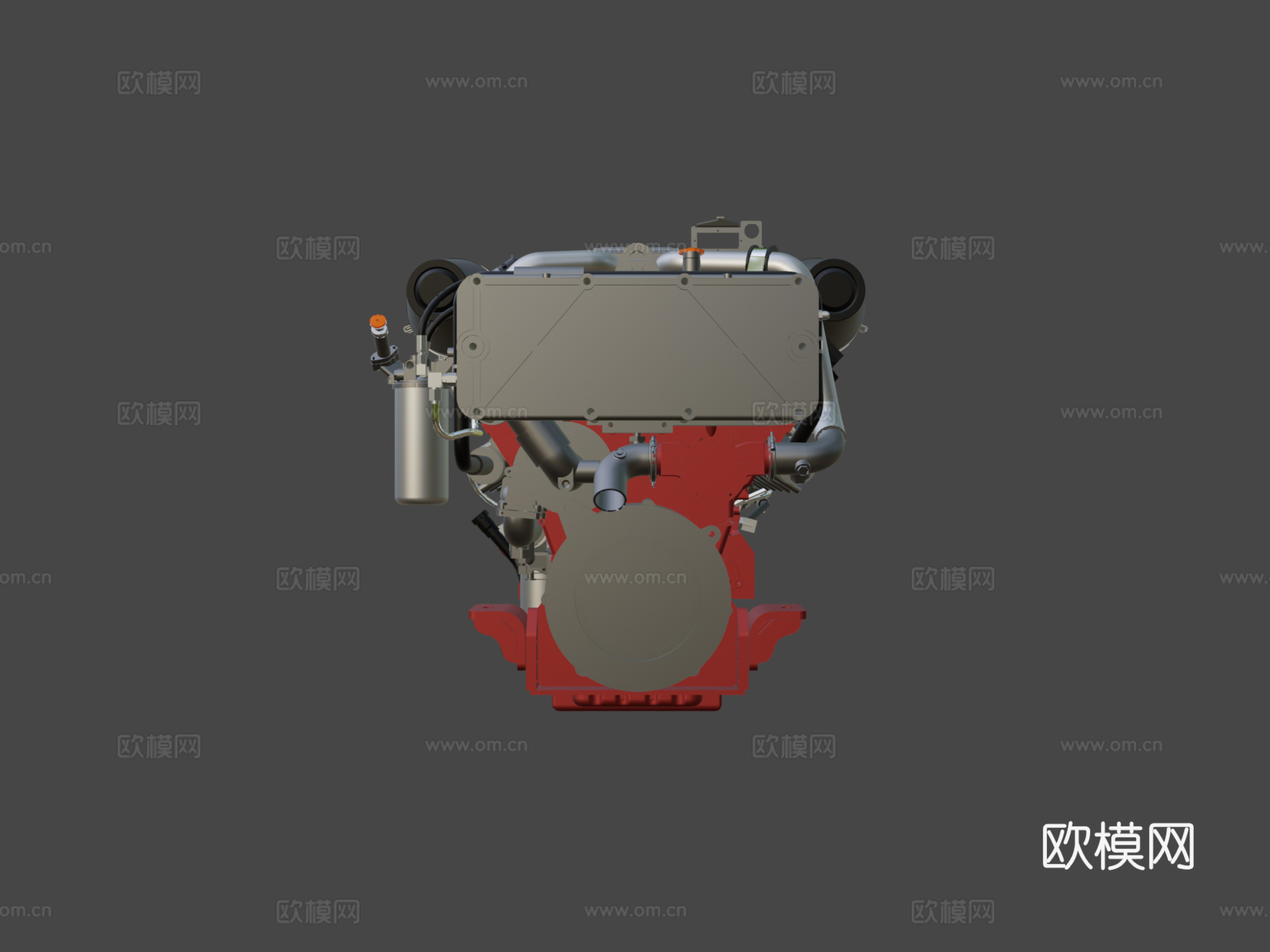 卡特彼勒 C32 1417千瓦 游艇船用发动机3d模型下载（渲染图5）