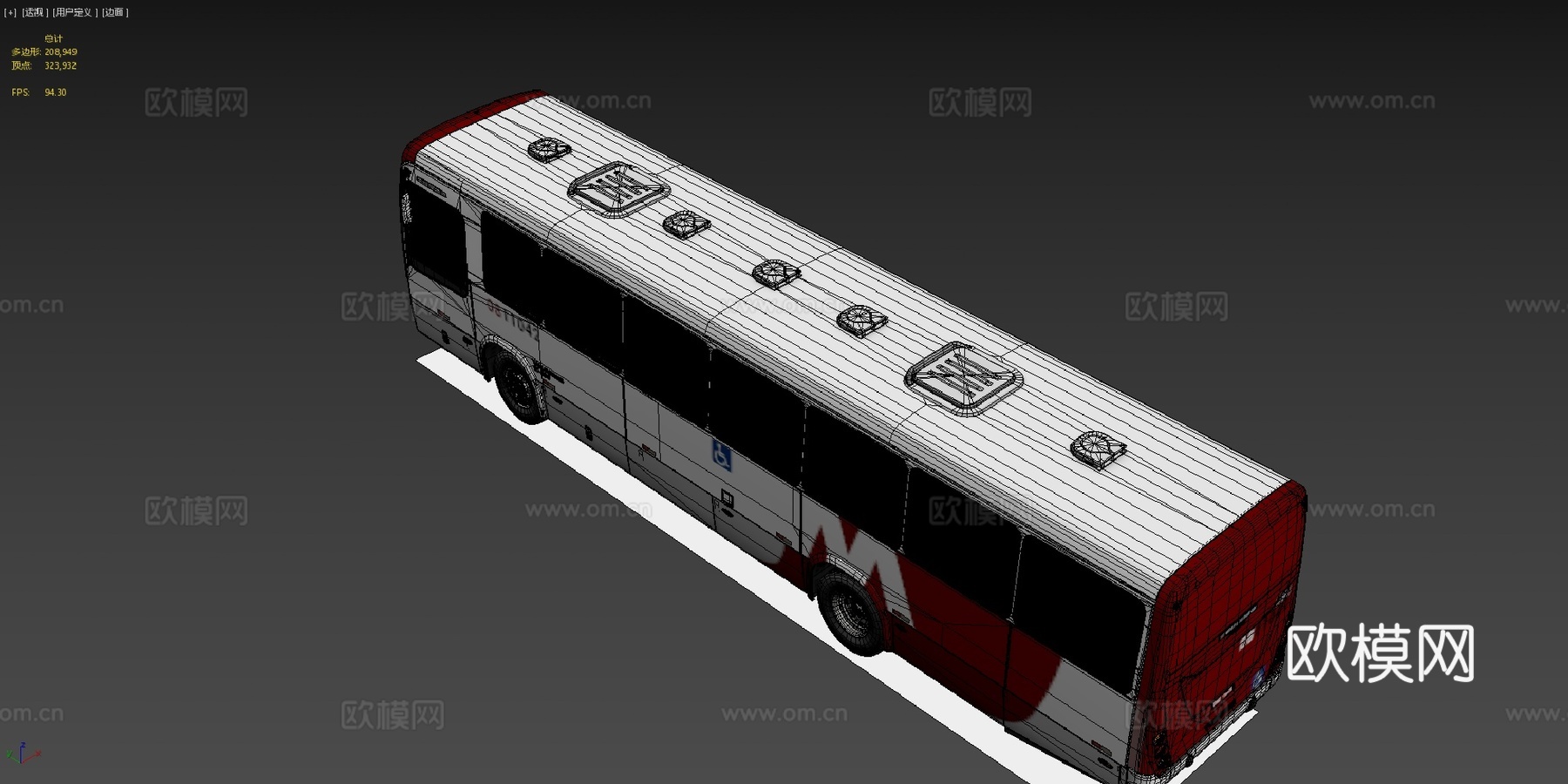 马可波罗都灵VW172303d模型下载（渲染图4）