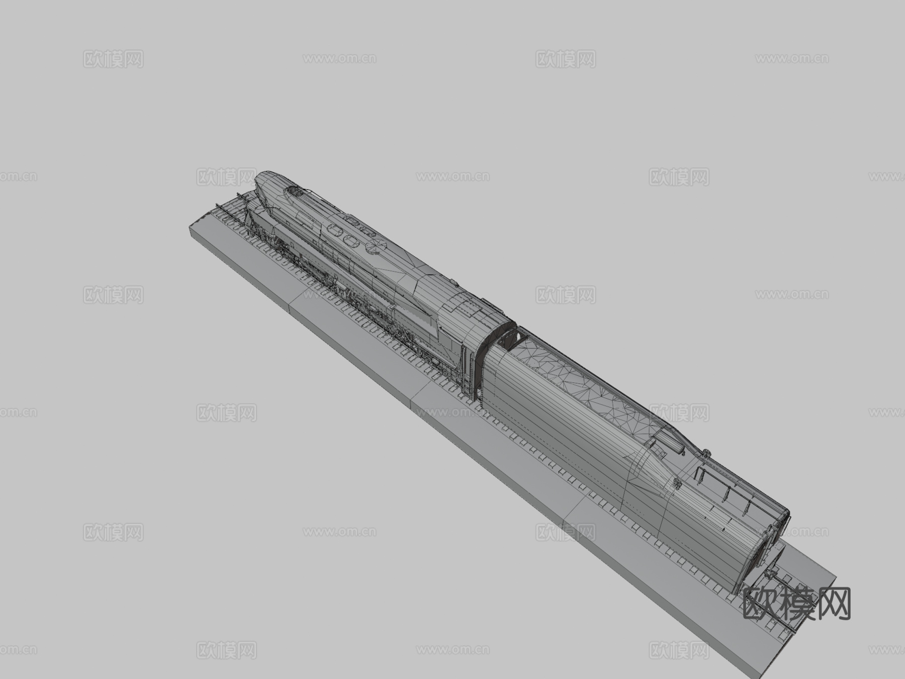 病理学2017. PRR T1蒸汽机车3d模型下载（渲染图3）
