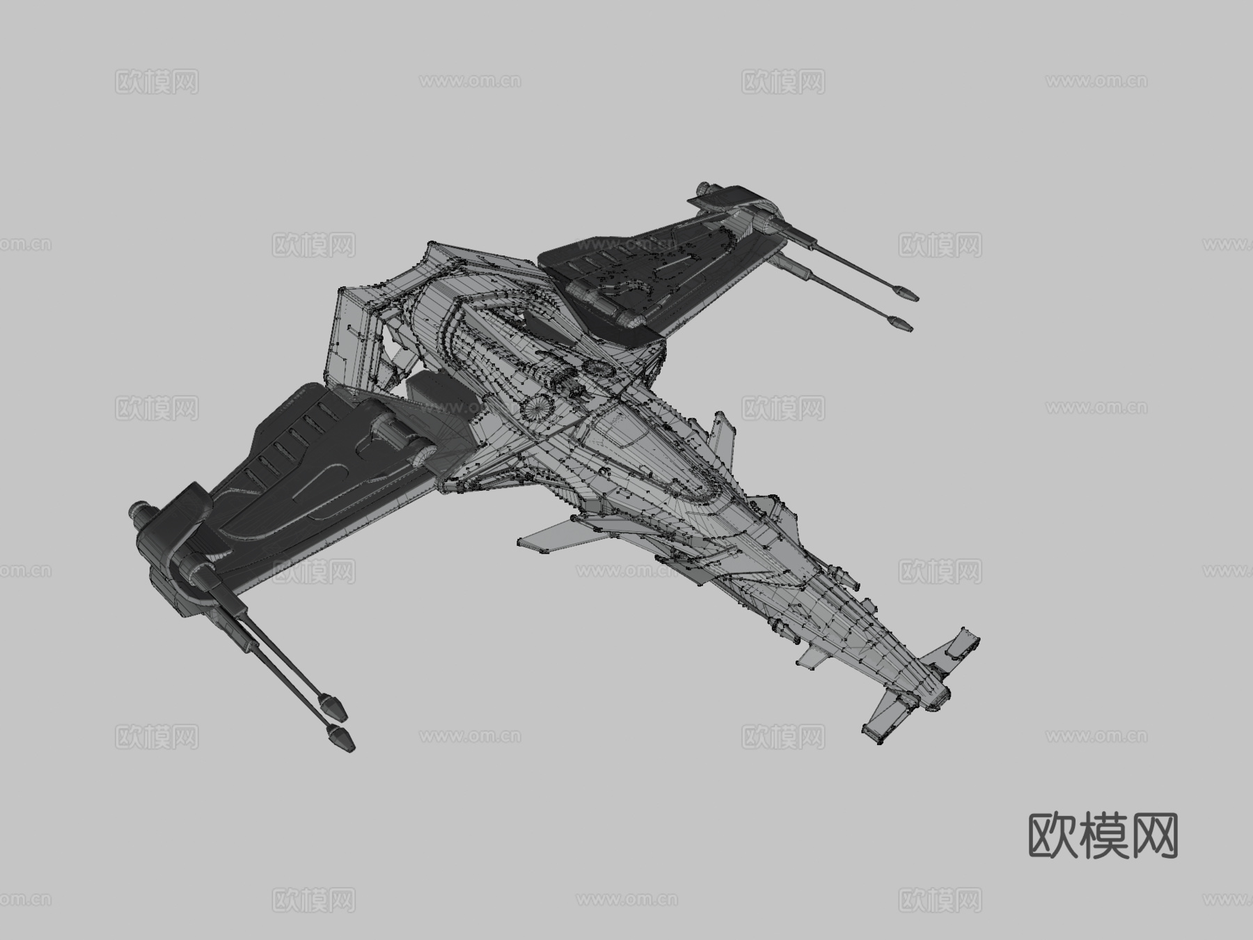 X刀锋3d模型下载（渲染图3）