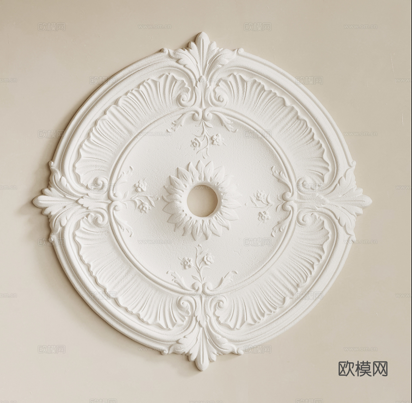 法式复古灯盘su模型