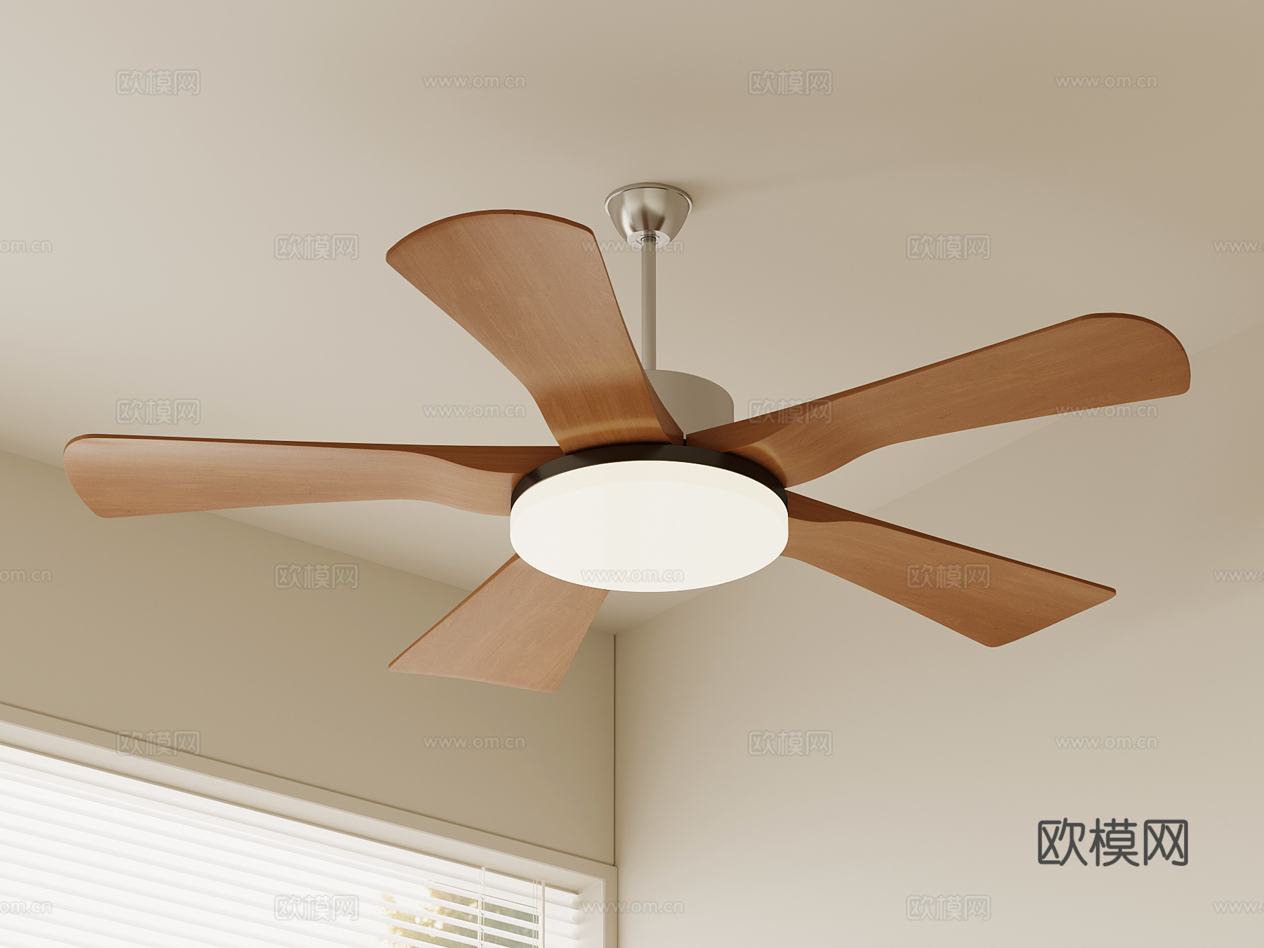 现代风扇灯 吊灯3d模型