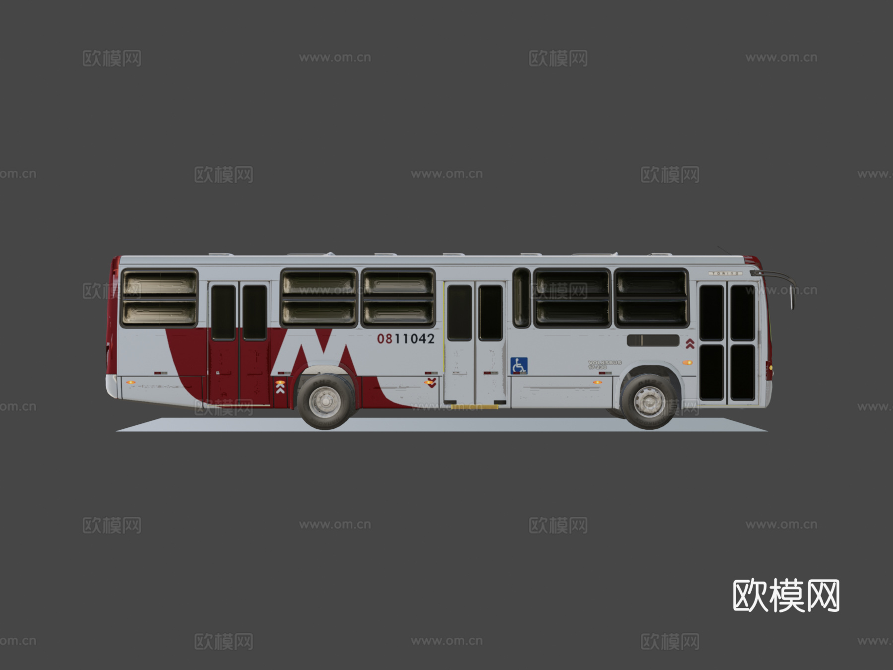 马可波罗都灵VW172303d模型下载（渲染图7）