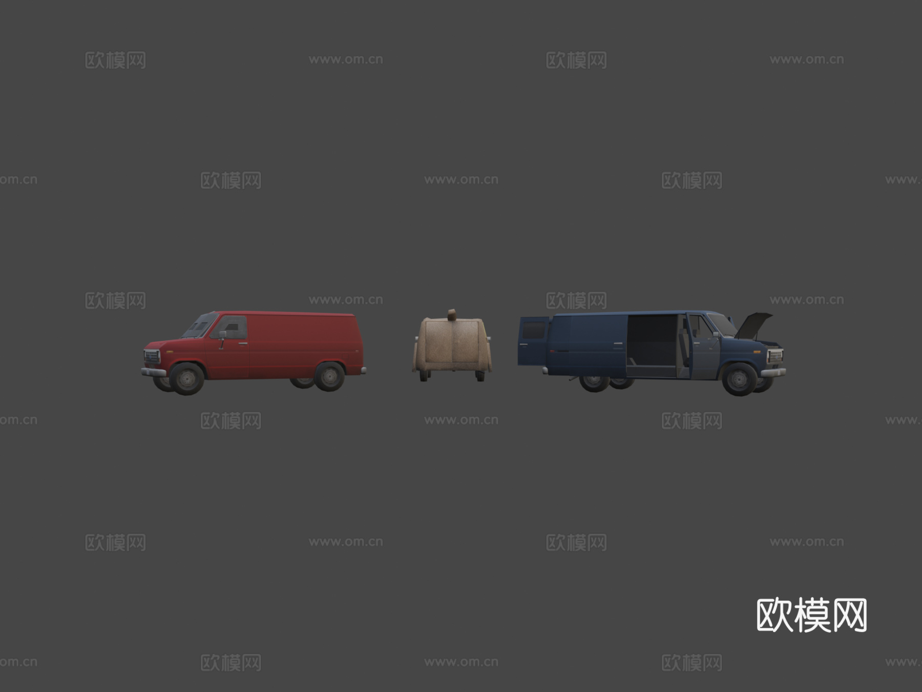 福特 Econoline E150 以 MUTT CUTTS3d模型下载（渲染图5）