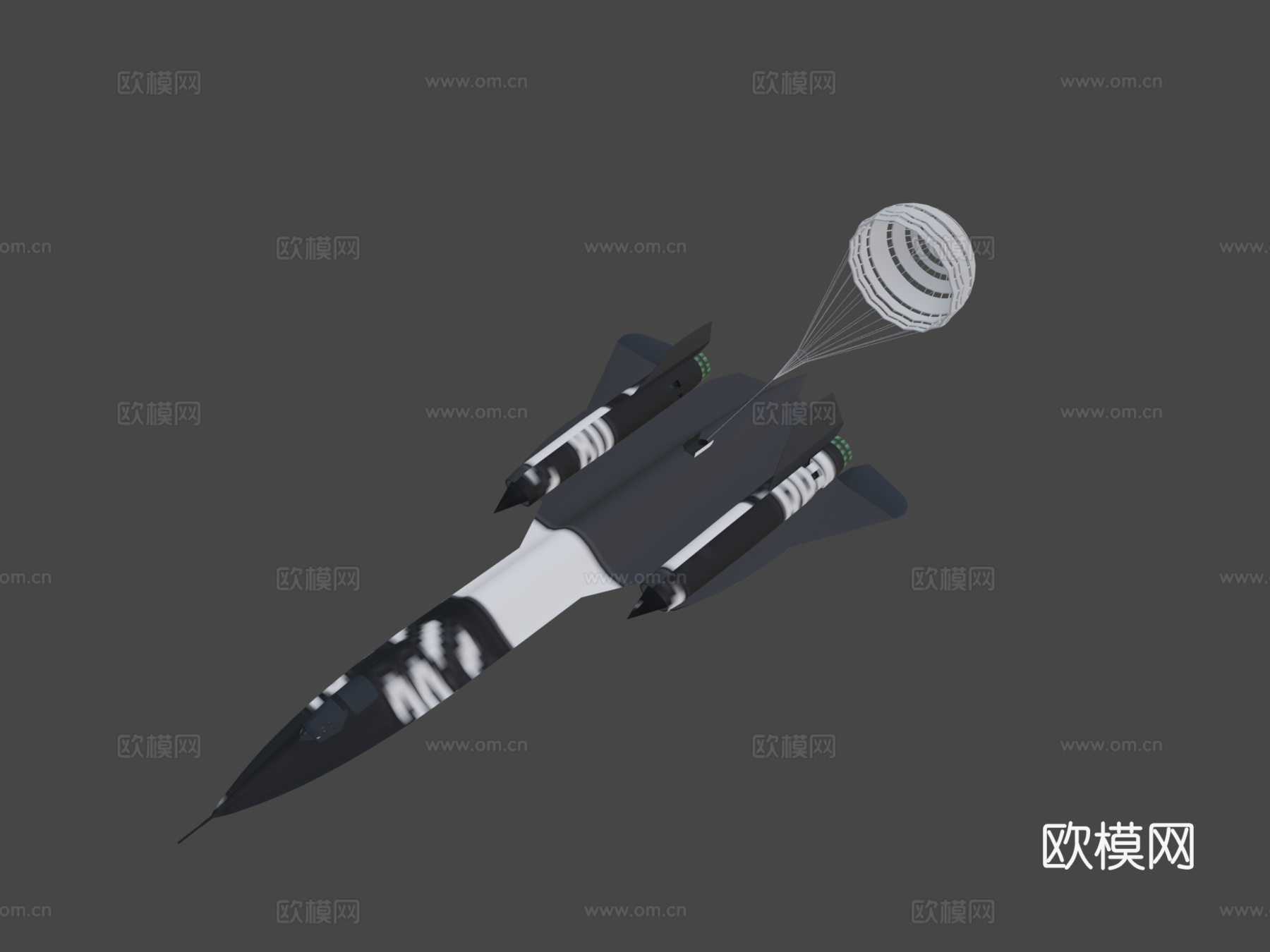 洛克希德SR71黑鸟3d模型下载（渲染图8）