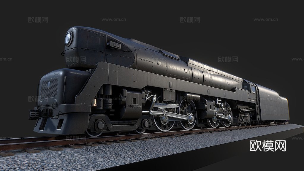 病理学2017. PRR T1蒸汽机车3d模型下载（渲染图1）