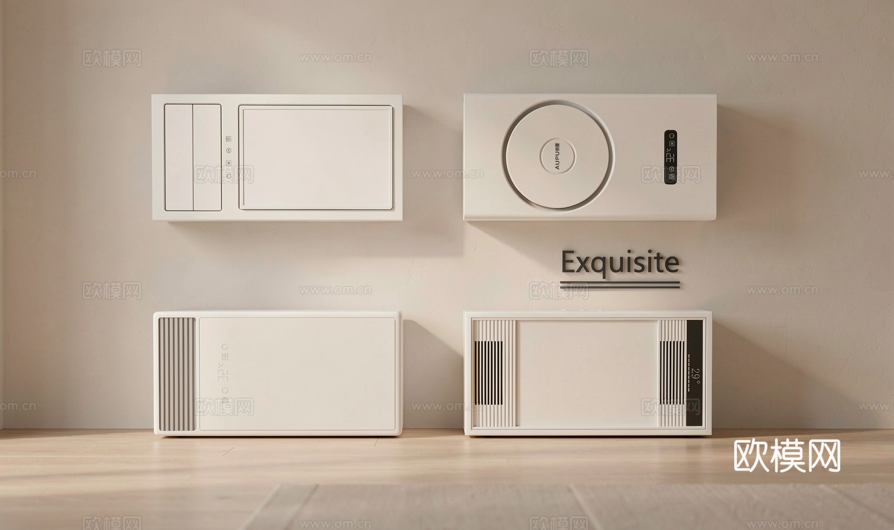 浴霸 现代浴霸 浴霸 风暖机su模型