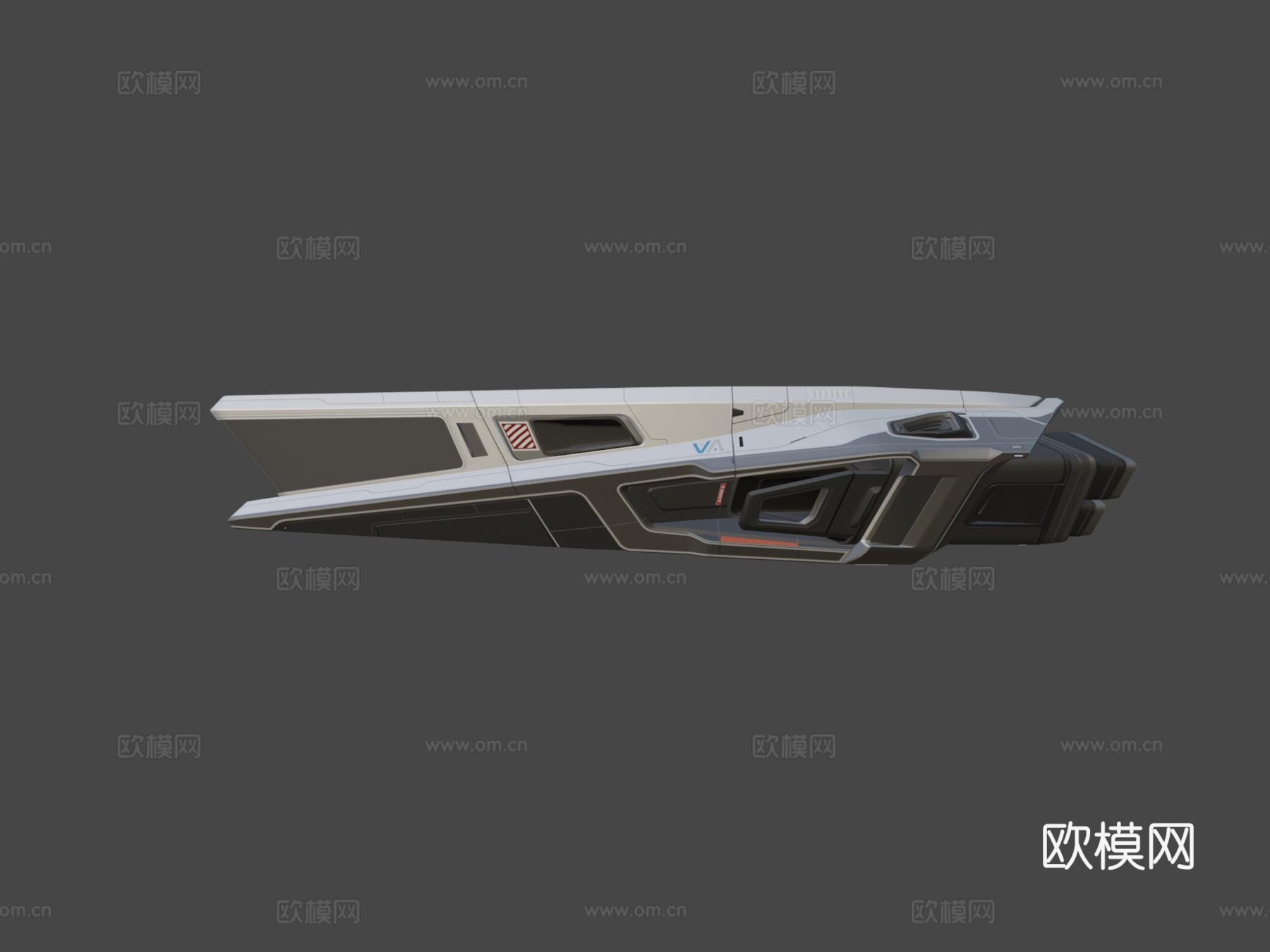 火卫一  太空船 带完整建模内饰3d模型下载（渲染图6）