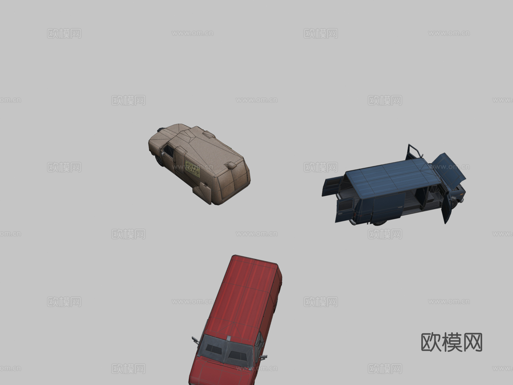 福特 Econoline E150 以 MUTT CUTTS3d模型下载（渲染图2）