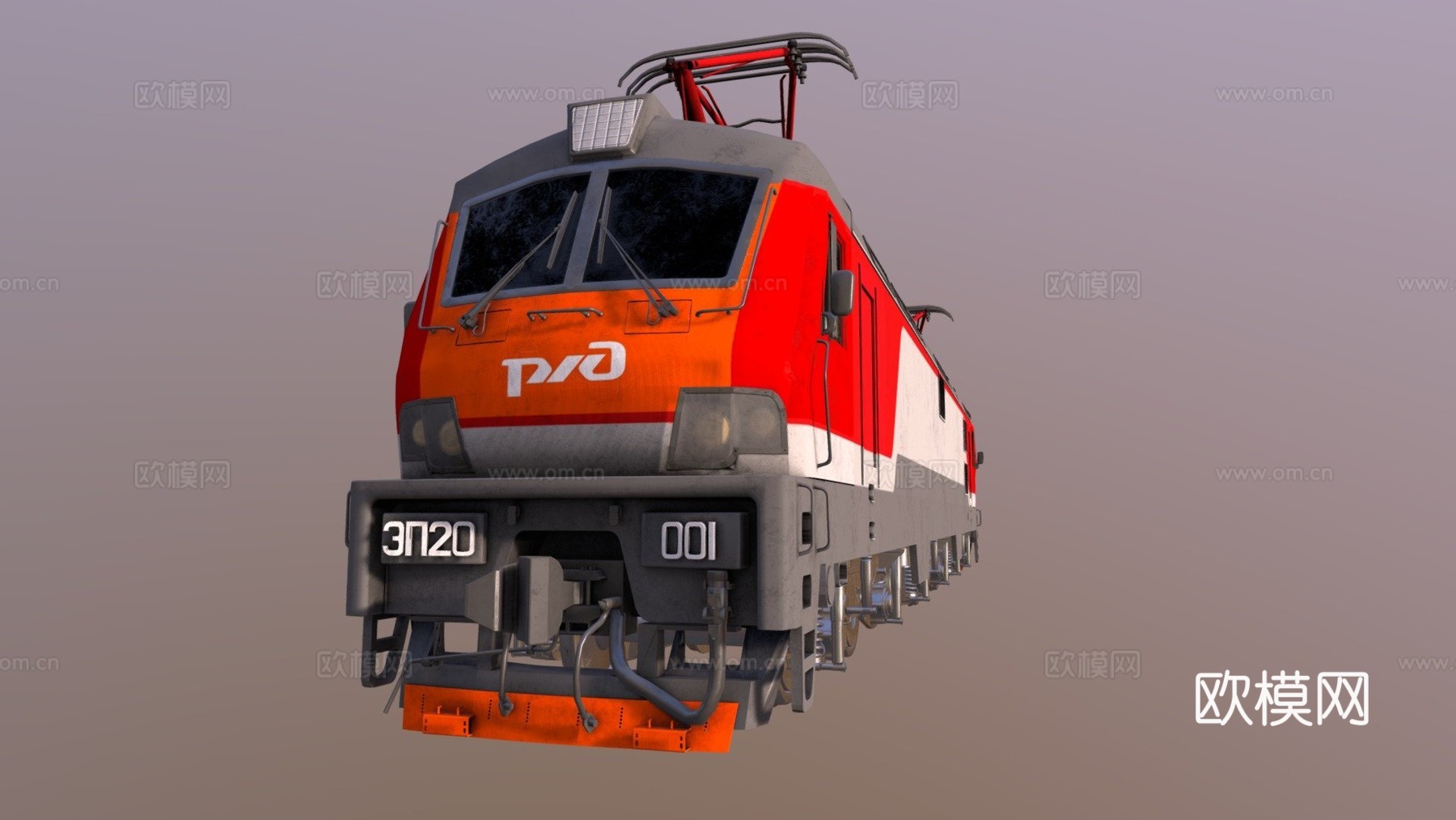 火车 EP203d模型下载（渲染图1）