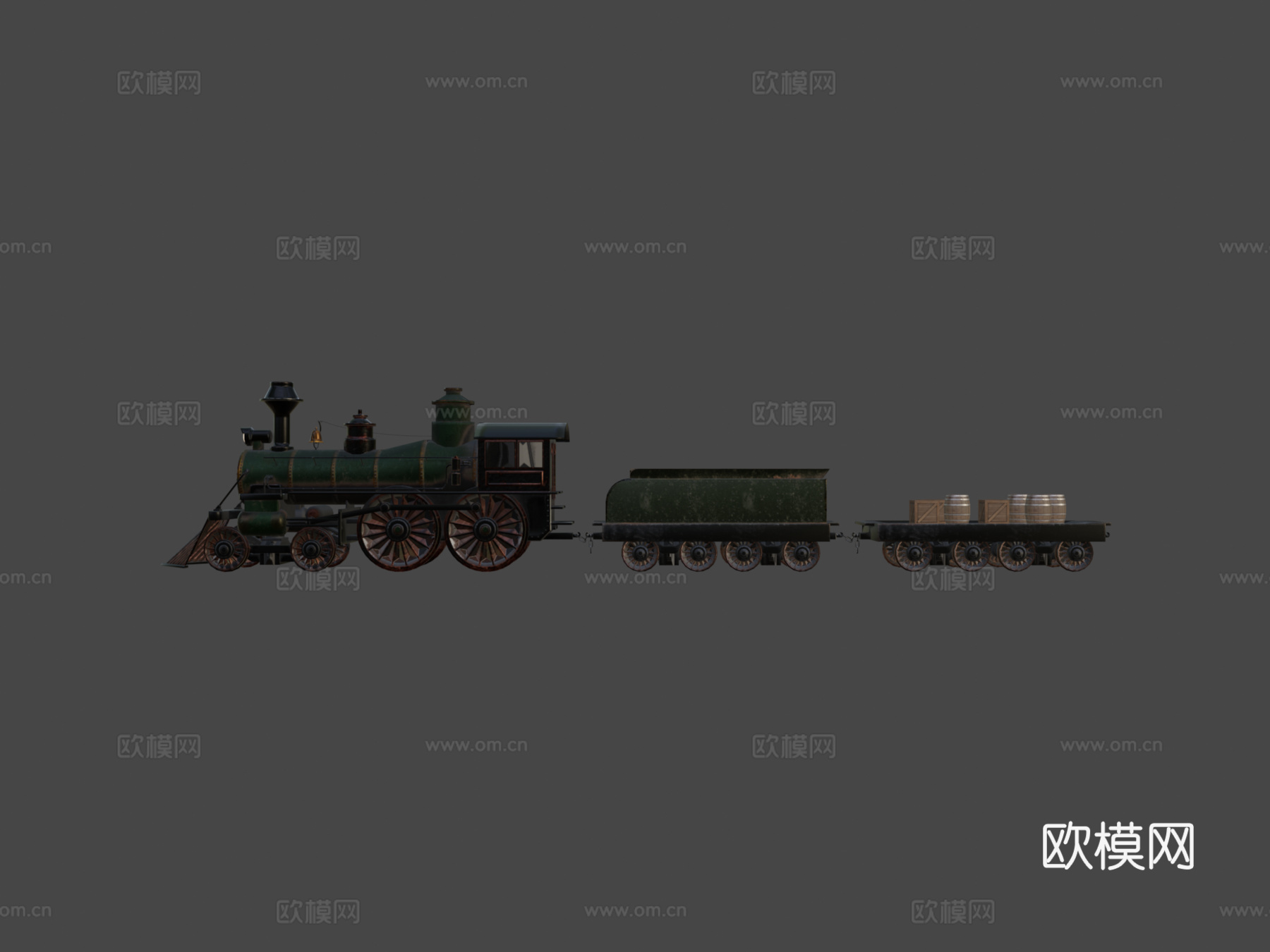 狂野西部机车3d模型下载（渲染图7）