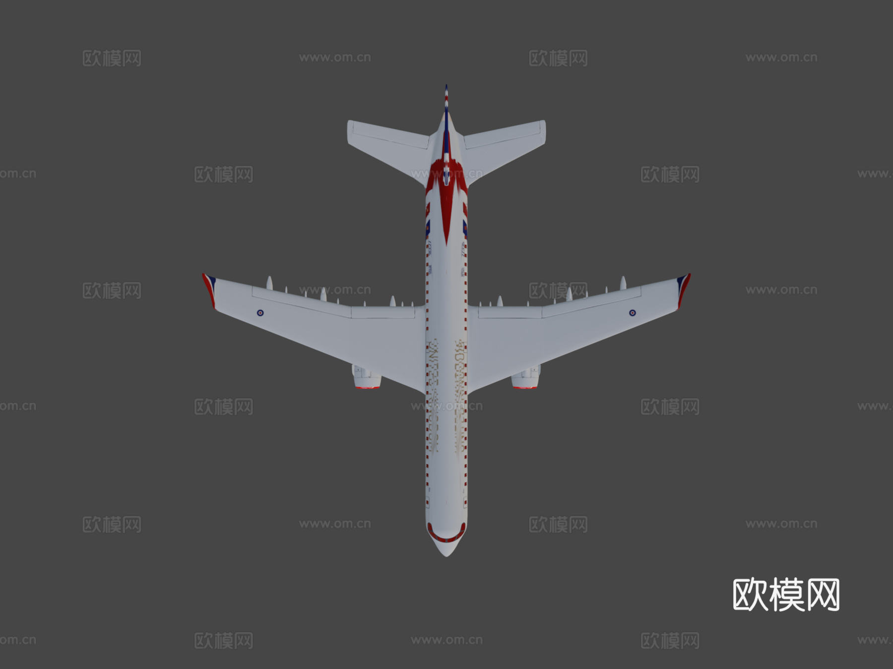 皇家空军 航行者 飞机3d模型下载（渲染图8）