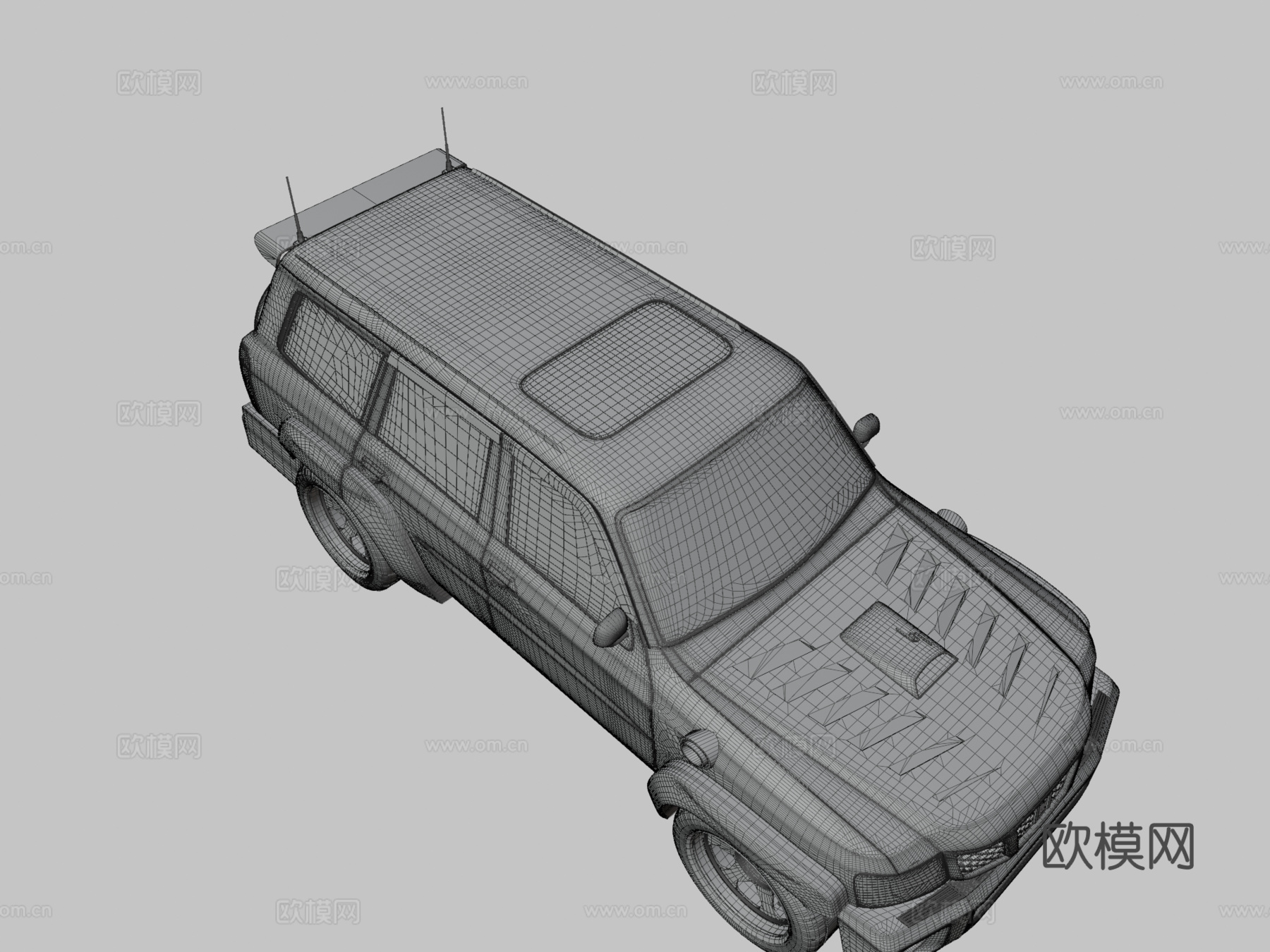 日产超级Safari SDC性能3d模型下载（渲染图3）