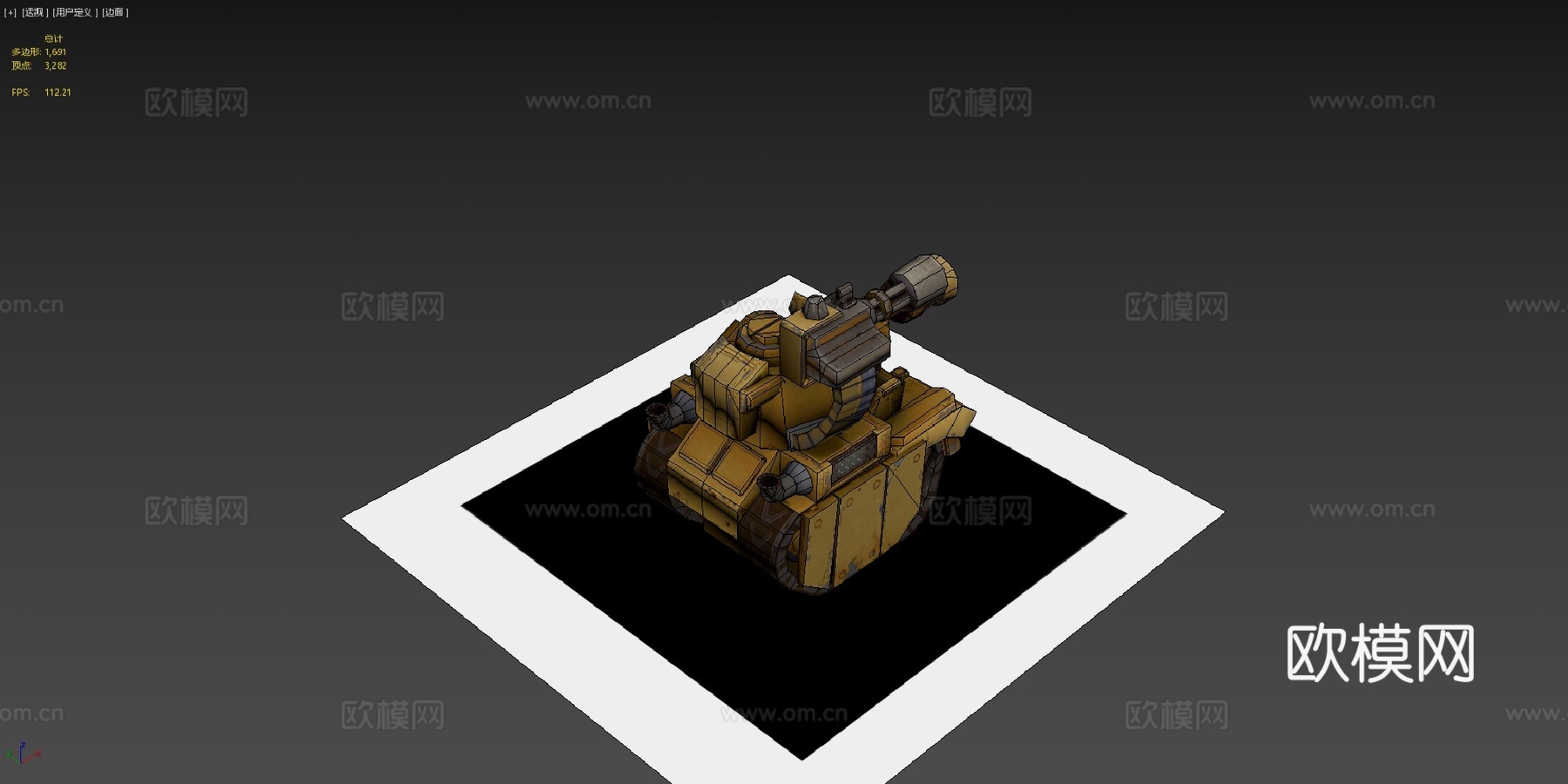 Leoger 中型坦克3d模型下载（渲染图4）